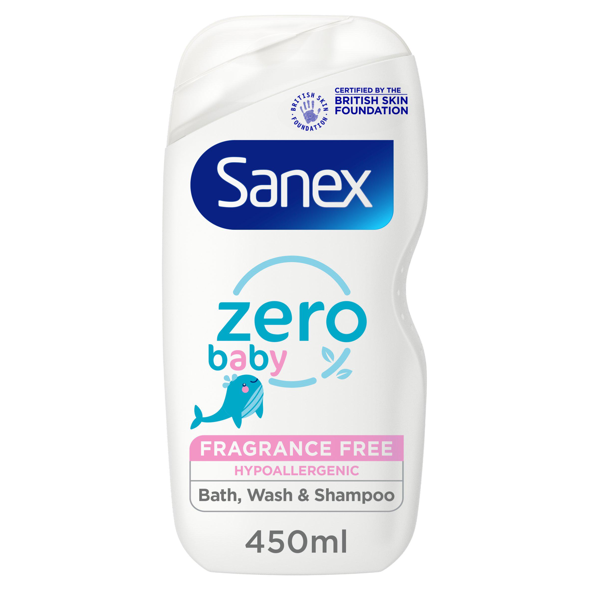 Sanex Zero% Fragrance Free Baby Bath & Wash