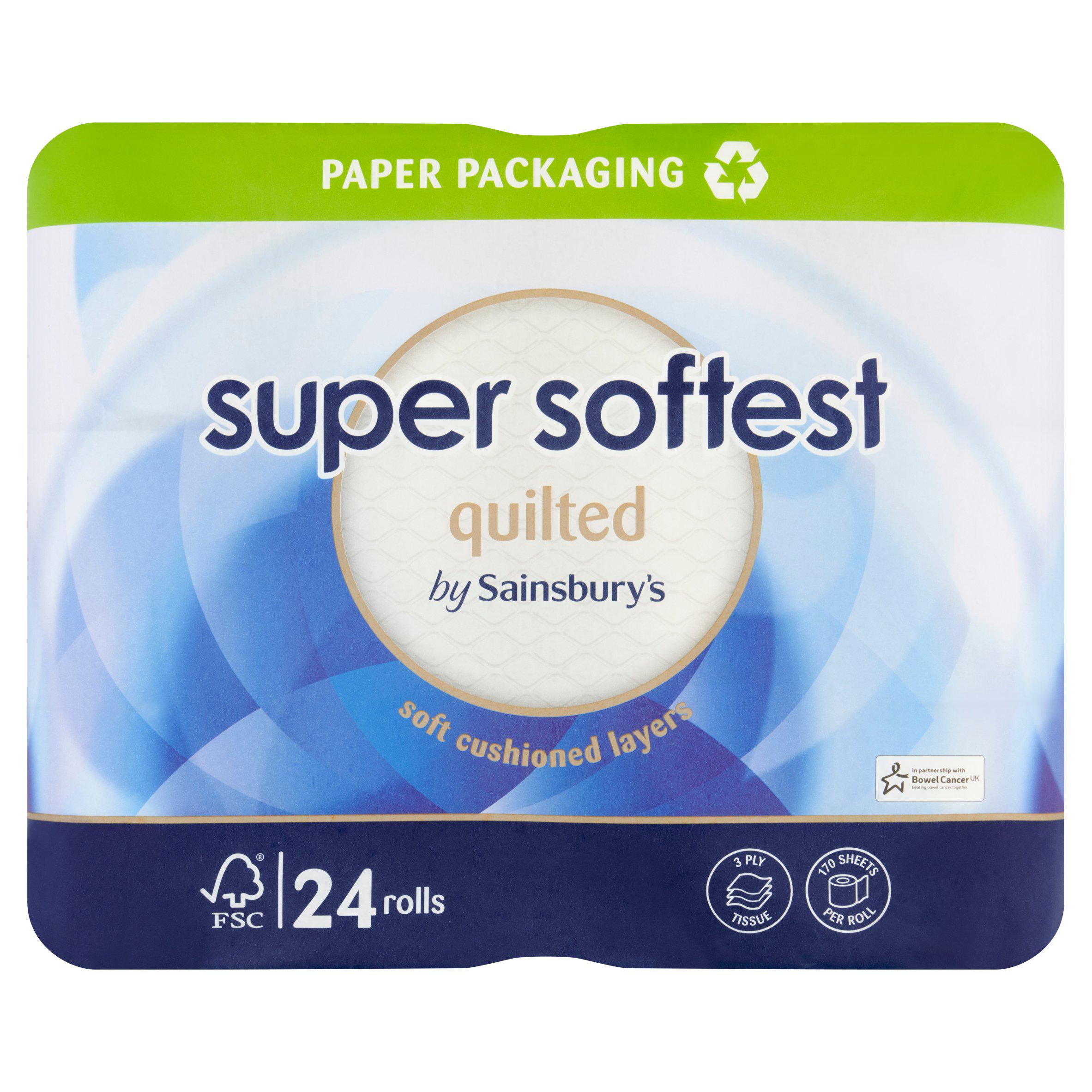 Sainsbury's Super Soft Quilted Toilet Tissue x24