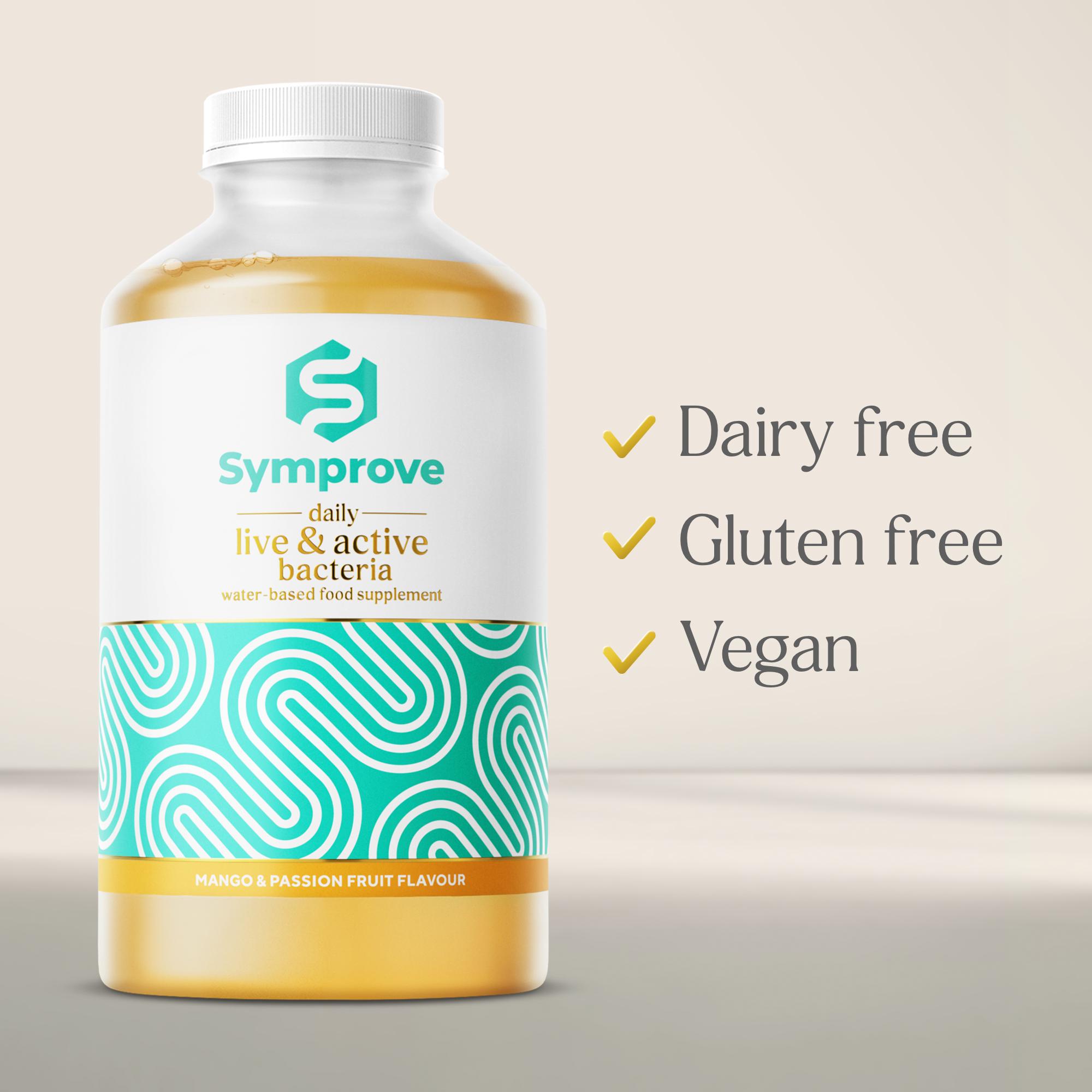 Symprove Mango & Passion Fruit Flavour Water Based Food Supplement 500ml thumbnail 3