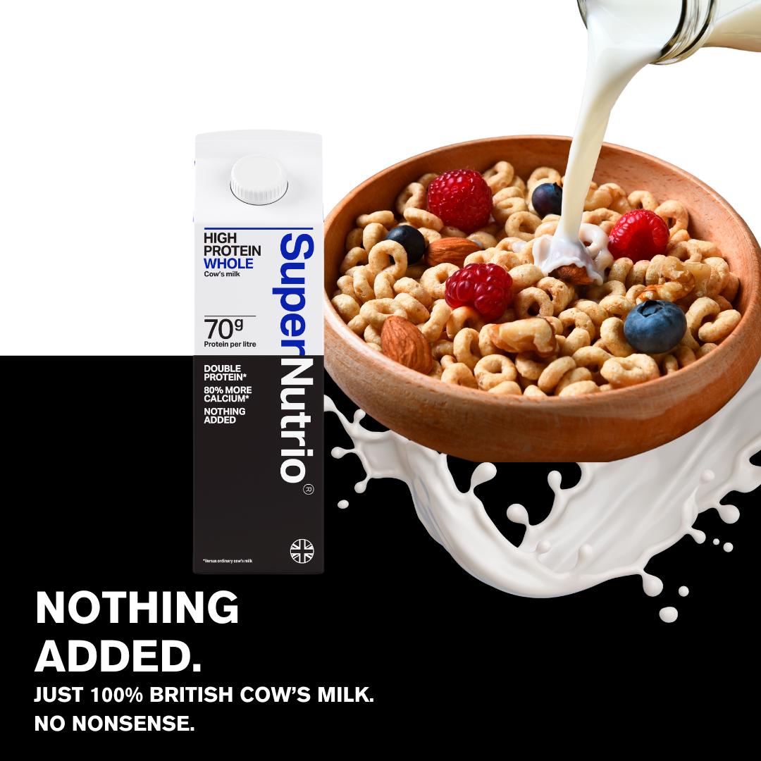 SuperNutrio High Protein Whole Cow's Milk 1L thumbnail 4