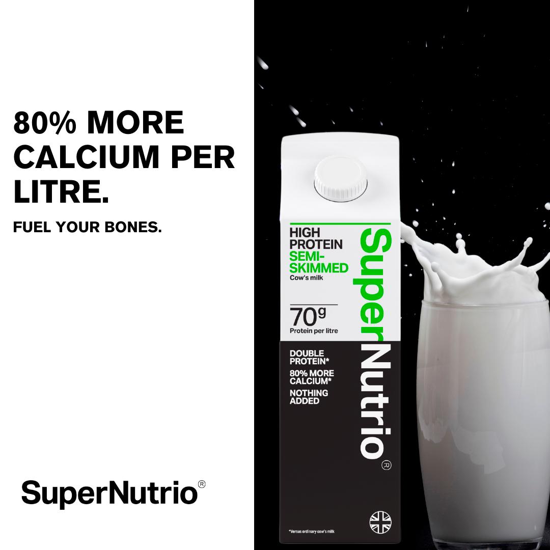 SuperNutrio High Protein Semi Skimmed Cow's Milk 1L thumbnail 3