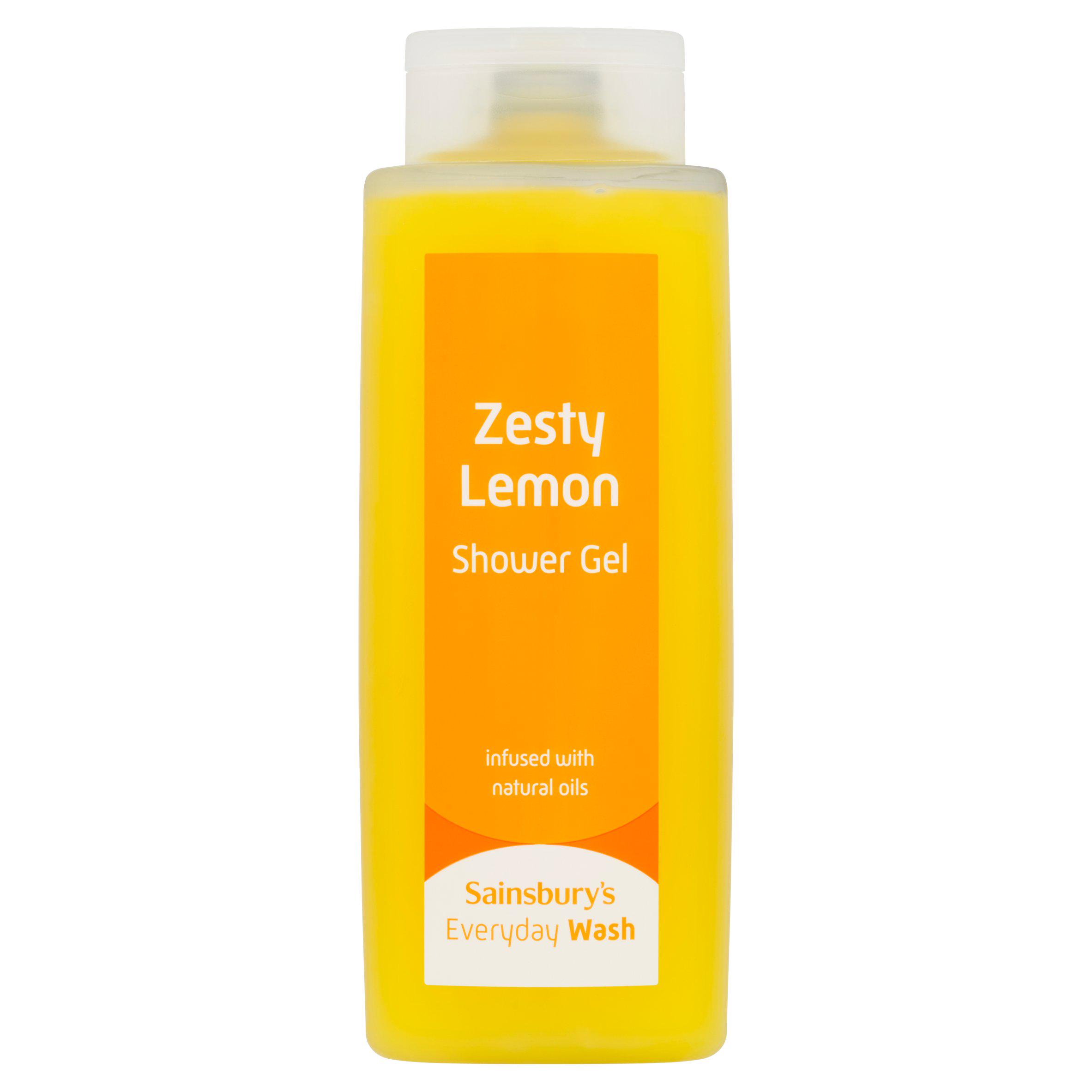 Sainsbury's Everyday Wash Zesty Lemon Shower Gel 500ml