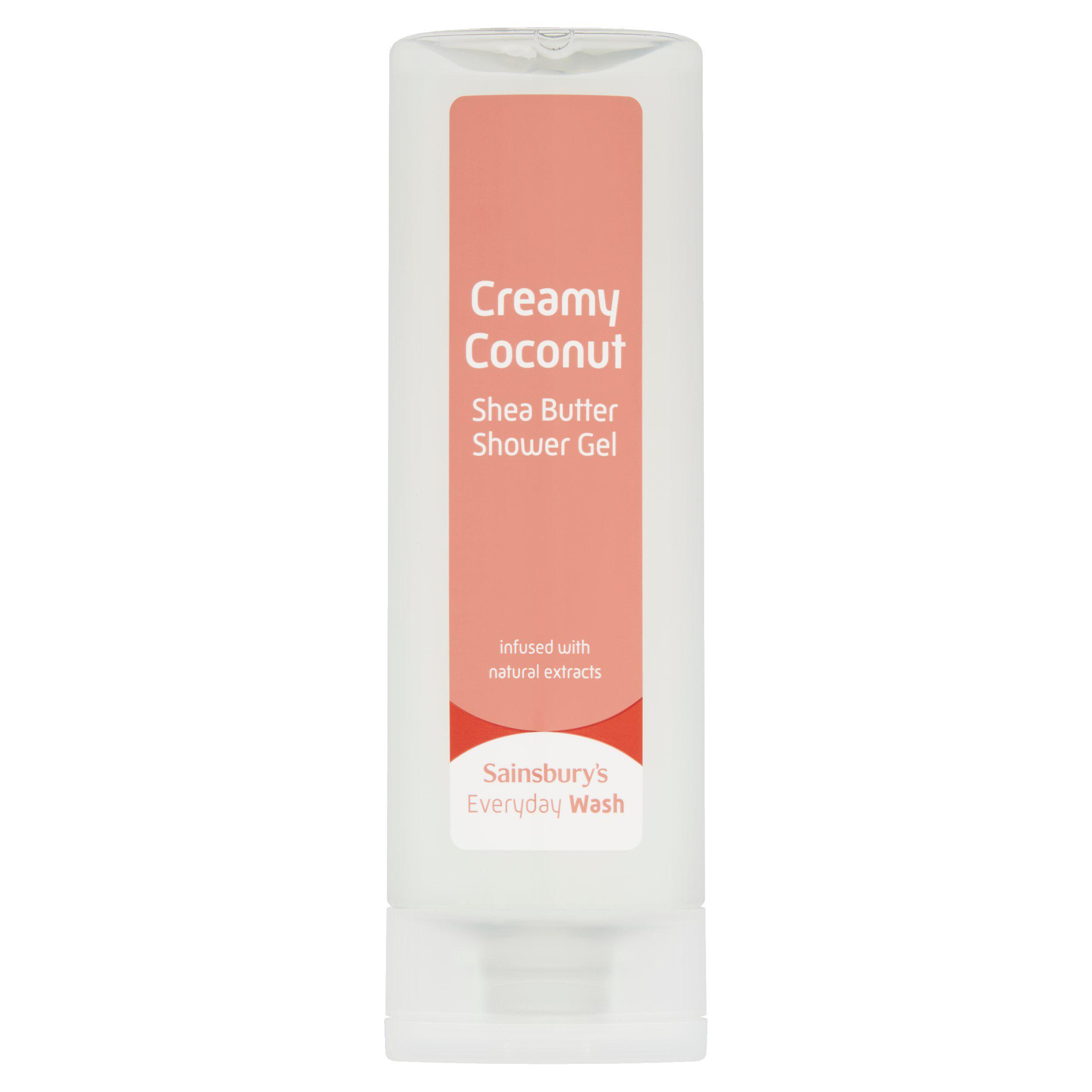 Sainsbury's Everyday Wash Creamy Coconut Shea Butter Shower Gel 250ml