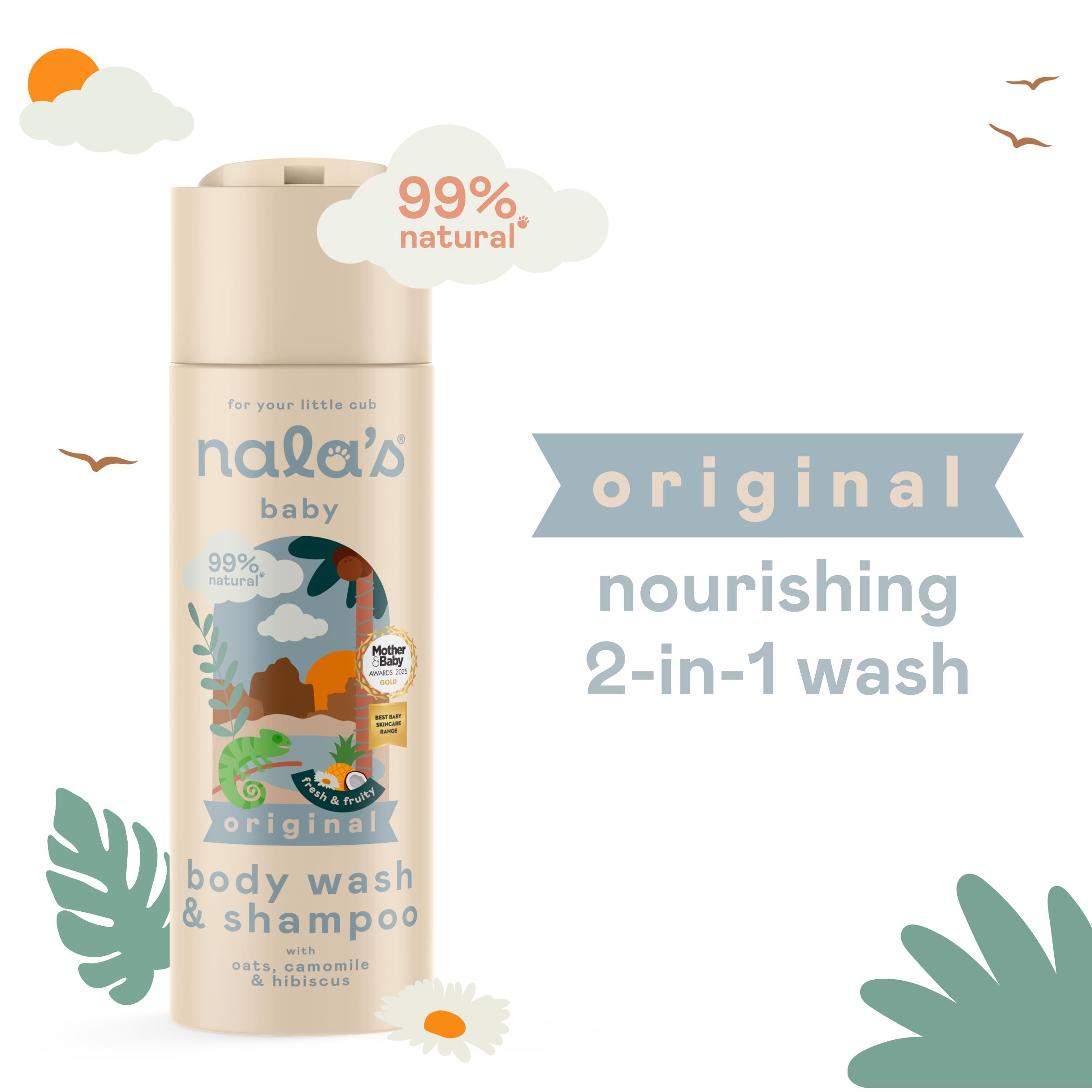 Nala's Baby Body Wash & Shampoo with Oats Camomile Hibiscus 200ml thumbnail 2