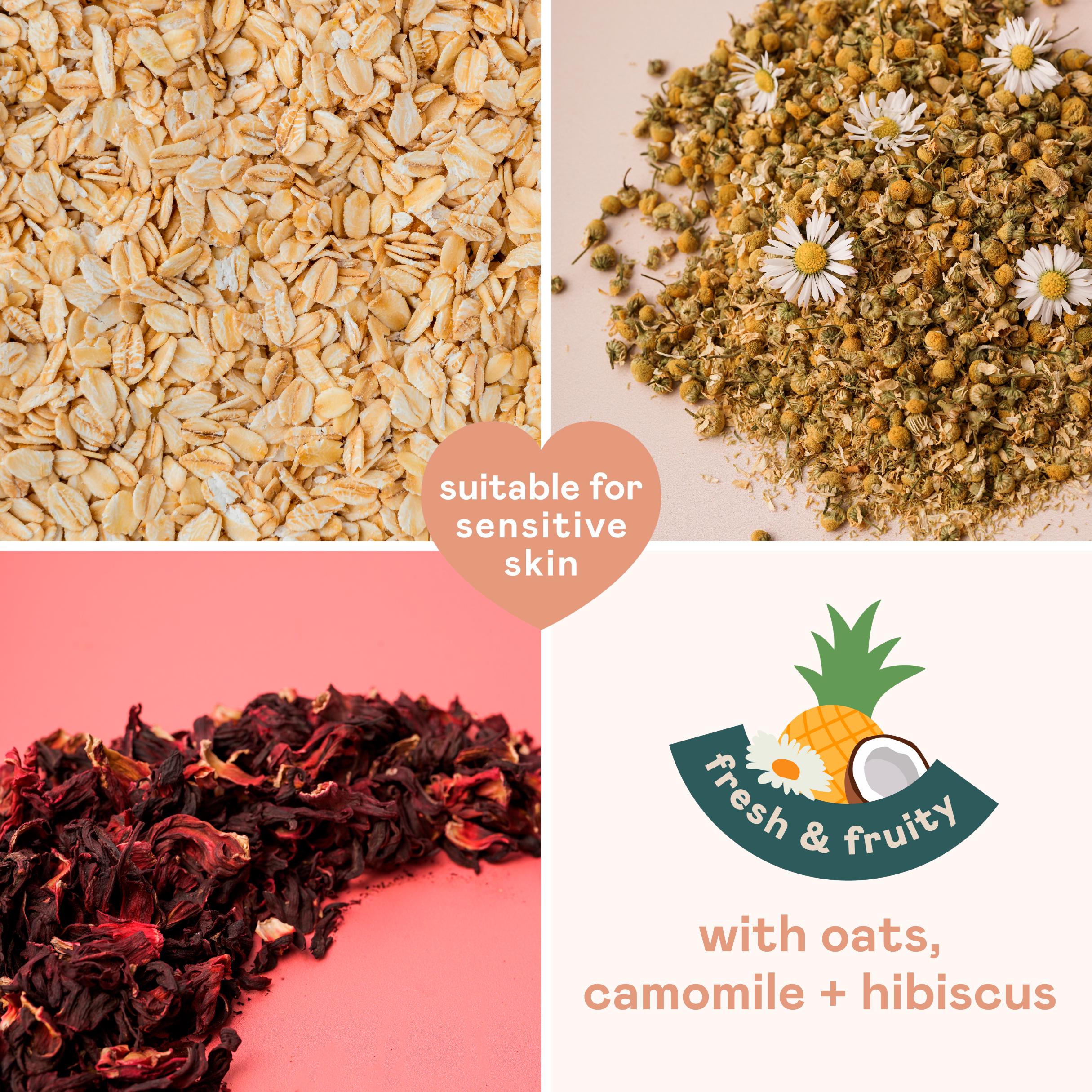 Nala's Baby Body Wash & Shampoo with Oats Camomile Hibiscus 200ml thumbnail 3