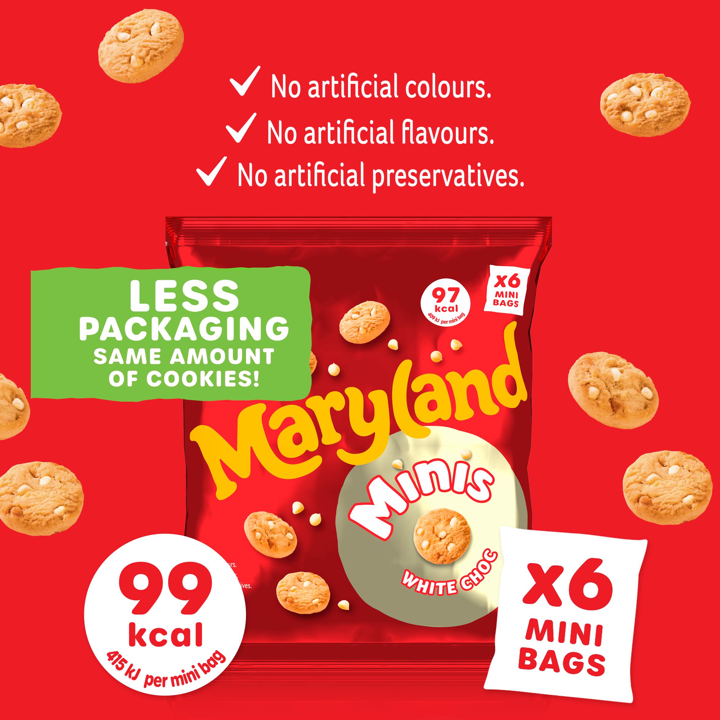 Maryland 6 Cookies Minis White Multipacks Chocolate Chip thumbnail 5
