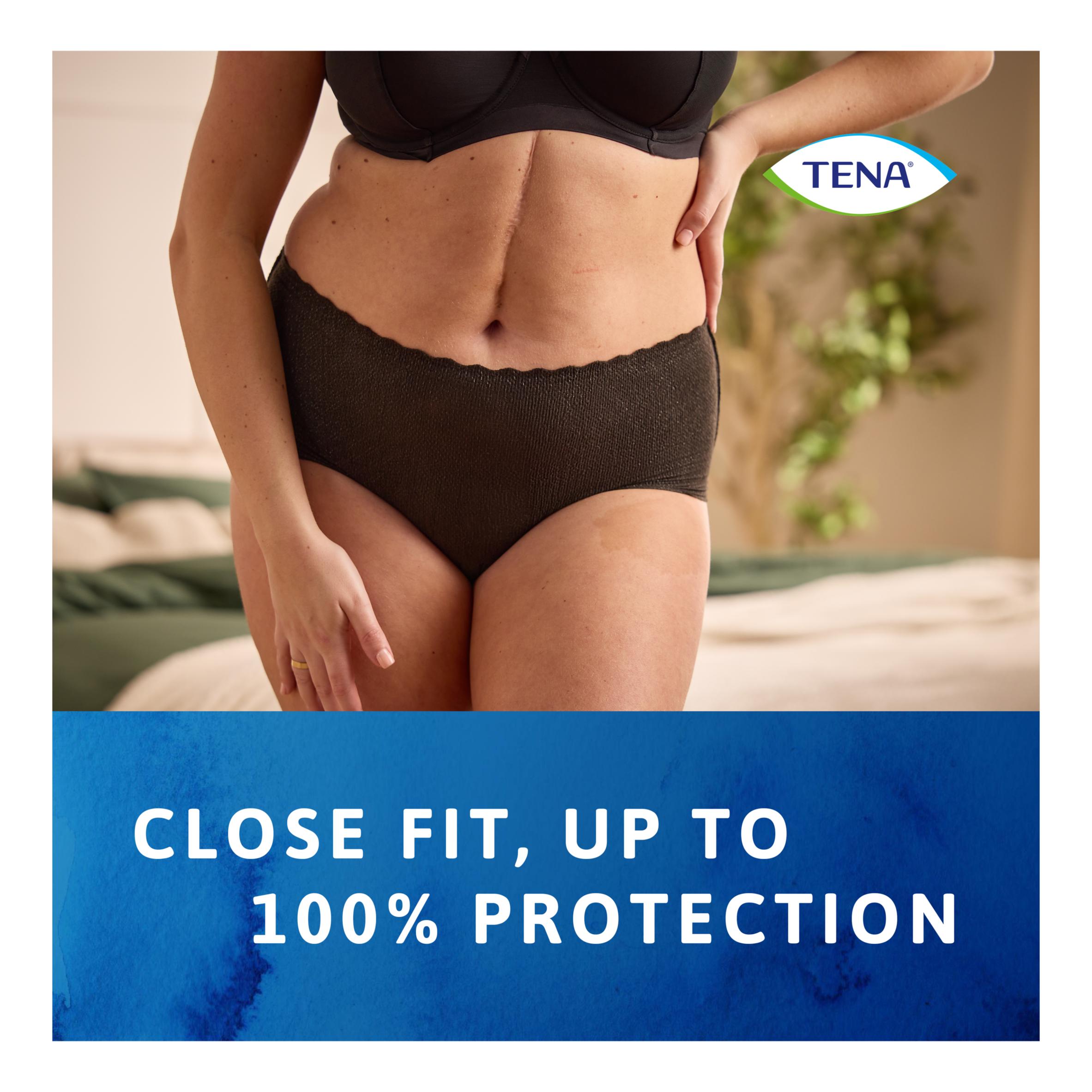 TENA Silhouette Incontinence Pants Black M Pack x9 thumbnail 2