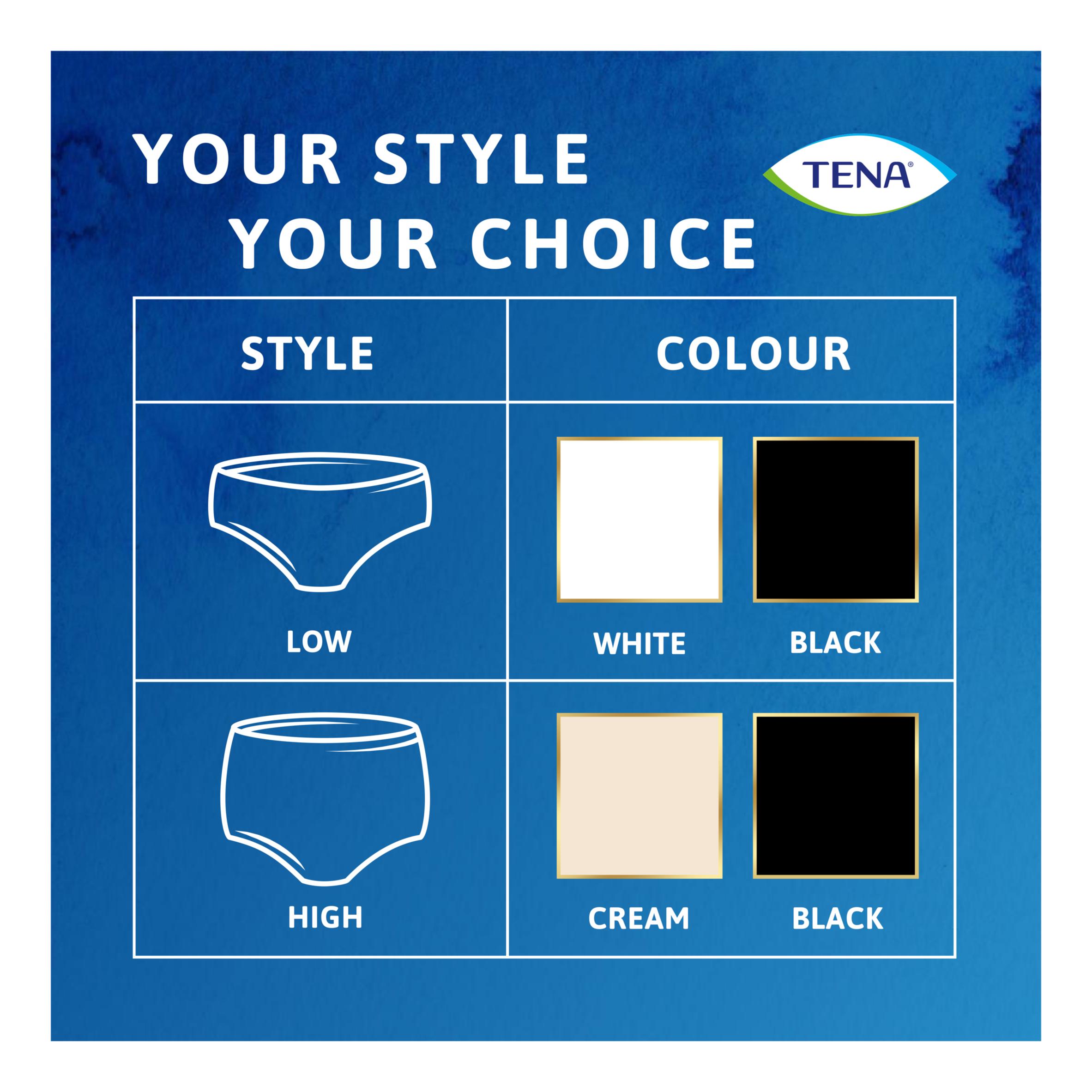 TENA Silhouette Incontinence Pants Black M Pack x9 thumbnail 6