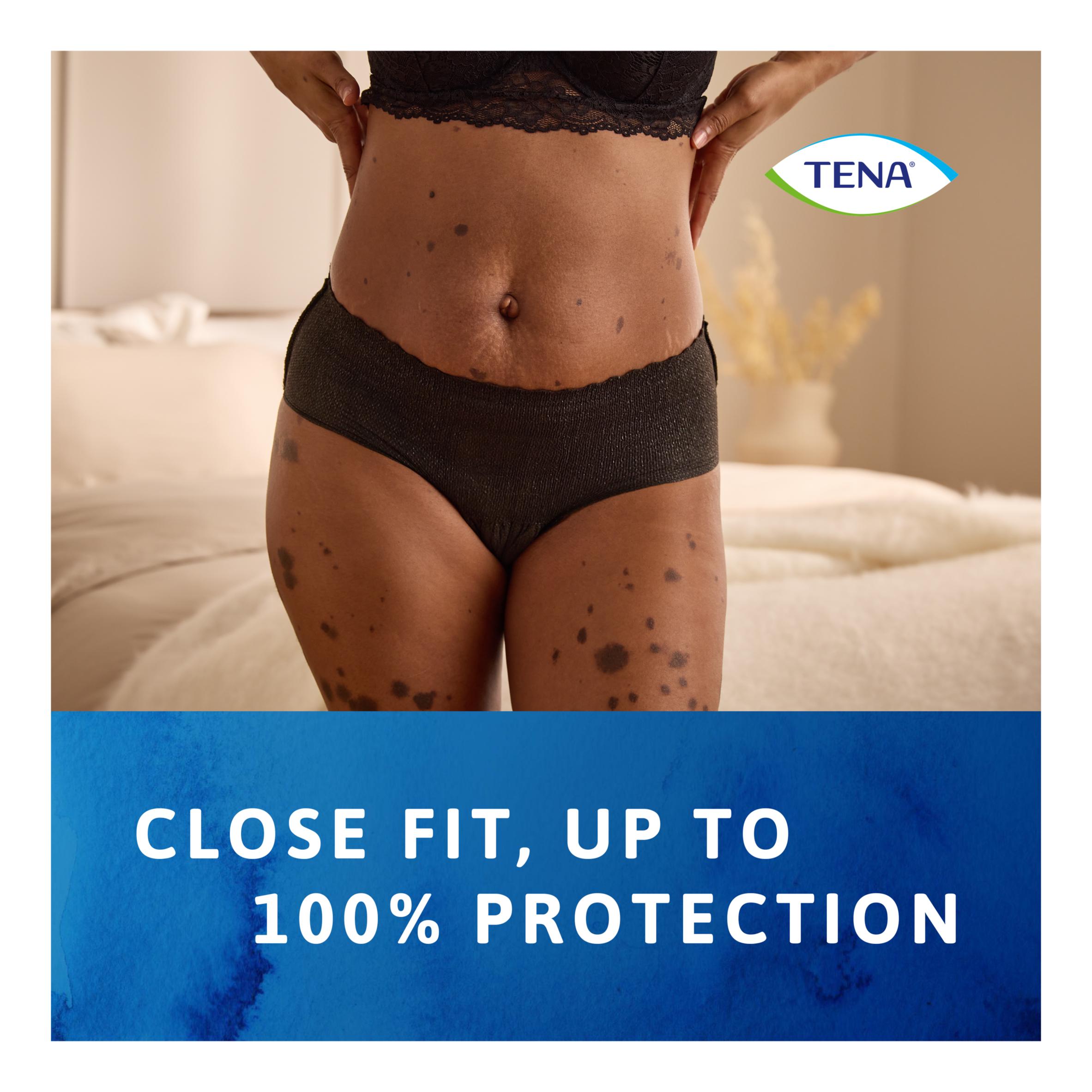 TENA Silhouette Incontinence Pants Black M Pack x12 thumbnail 4