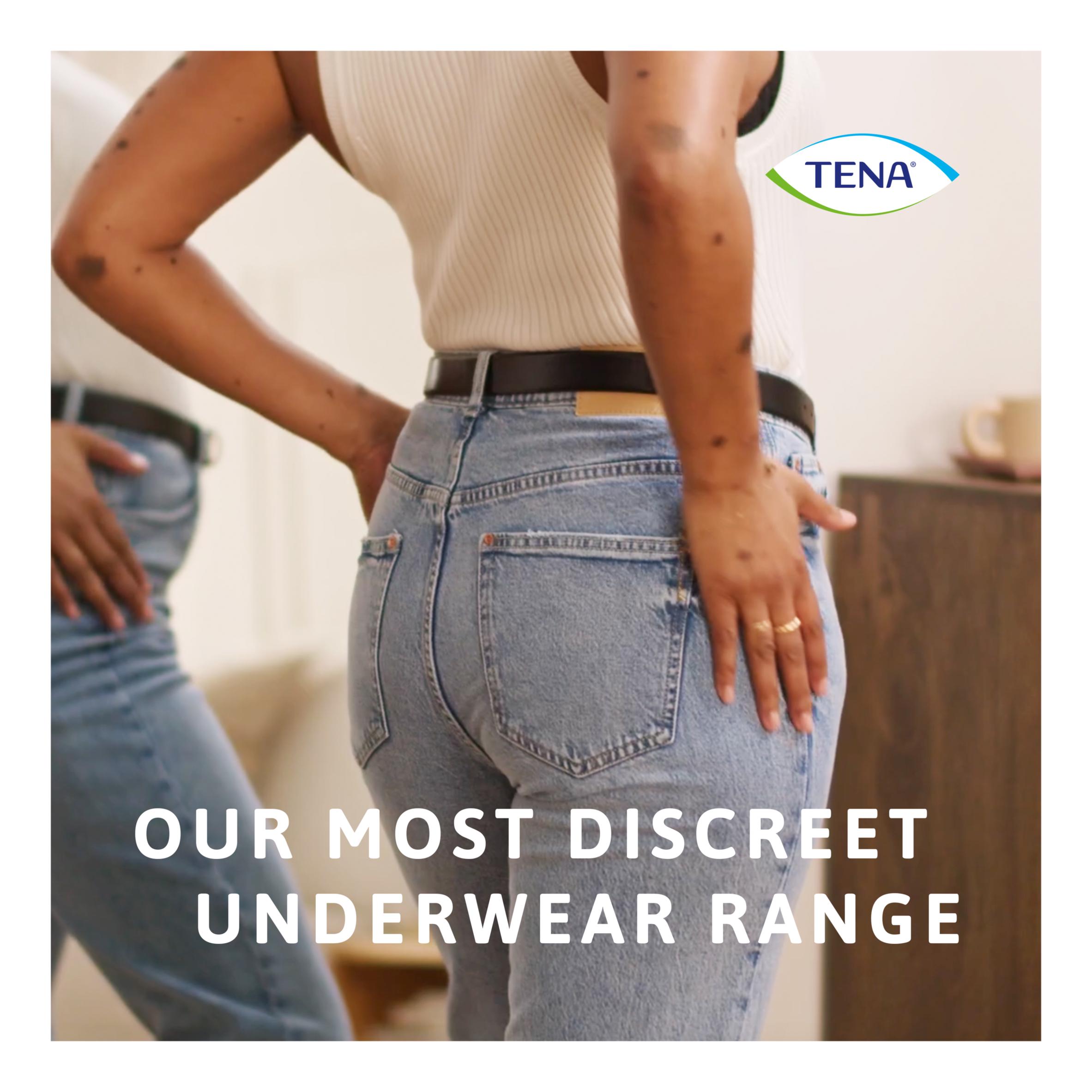 TENA Silhouette Incontinence Pants Black M Pack x12 thumbnail 5
