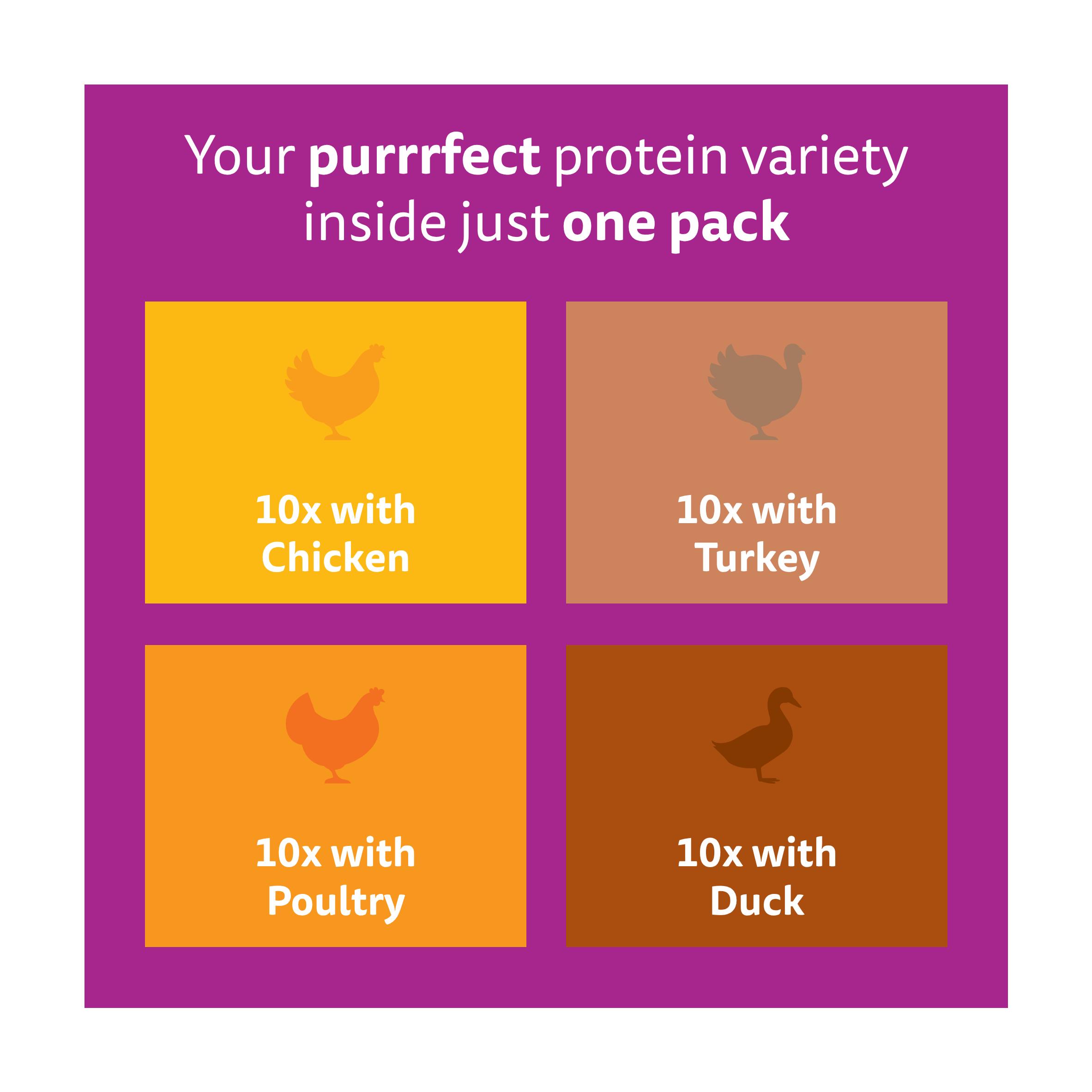 Whiskas Kitten Poultry Feasts Wet Cat Food Pouches in Jelly 40 x 85g thumbnail 6