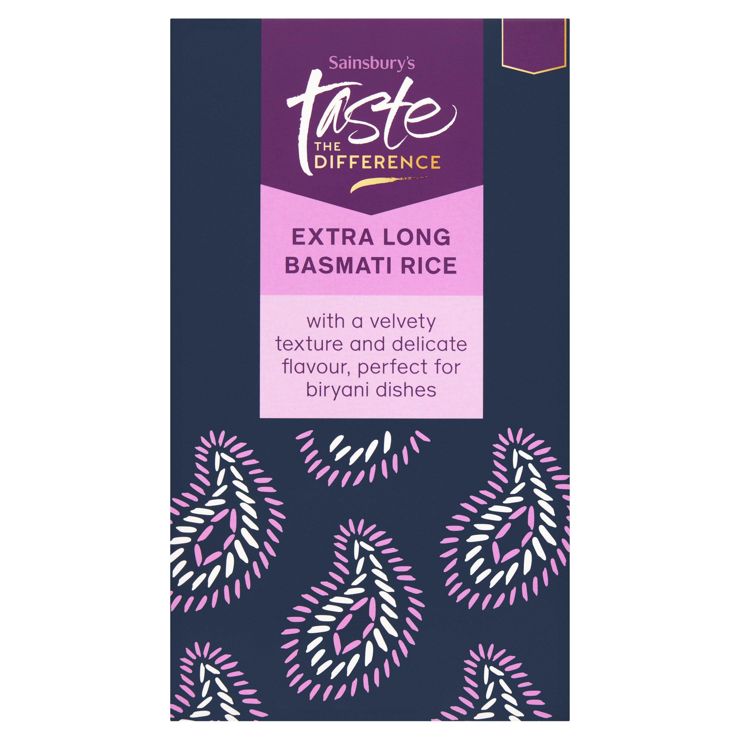 Sainsbury's Basmati Rice Extra Long, Taste the Difference 500g