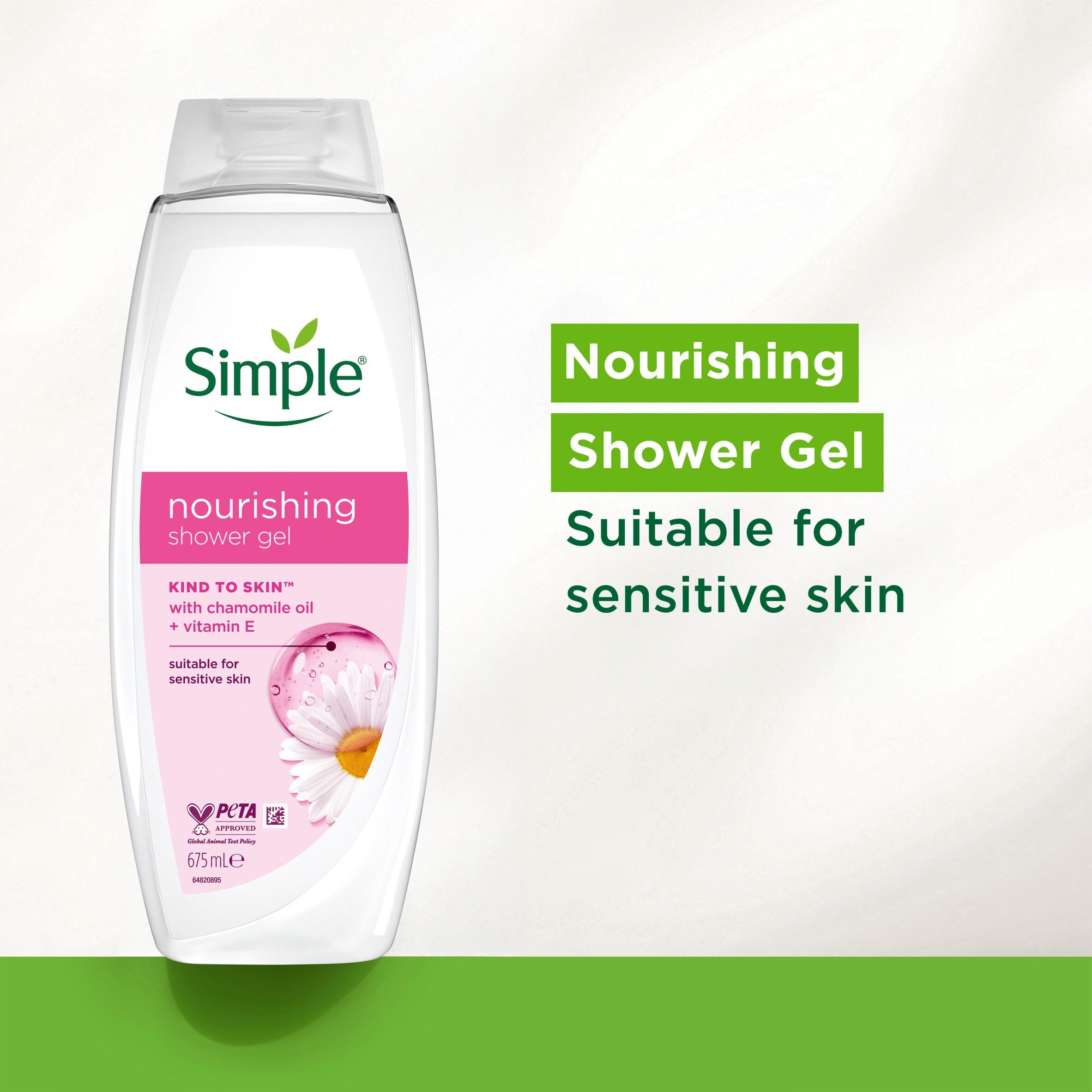 Simple Kind to Skin Shower Cream Nourishing 675ml thumbnail 2