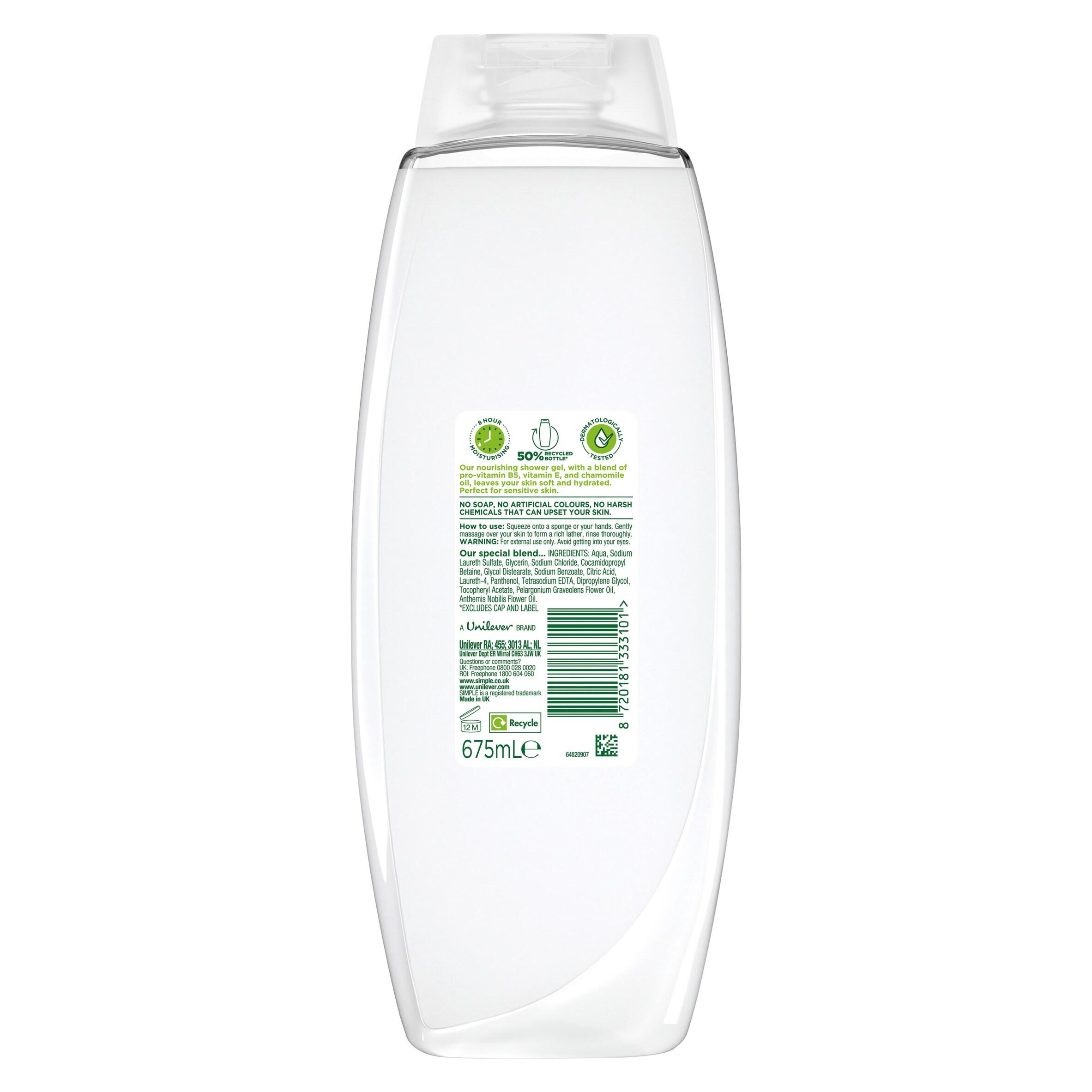 Simple Kind to Skin Shower Cream Nourishing 675ml thumbnail 6