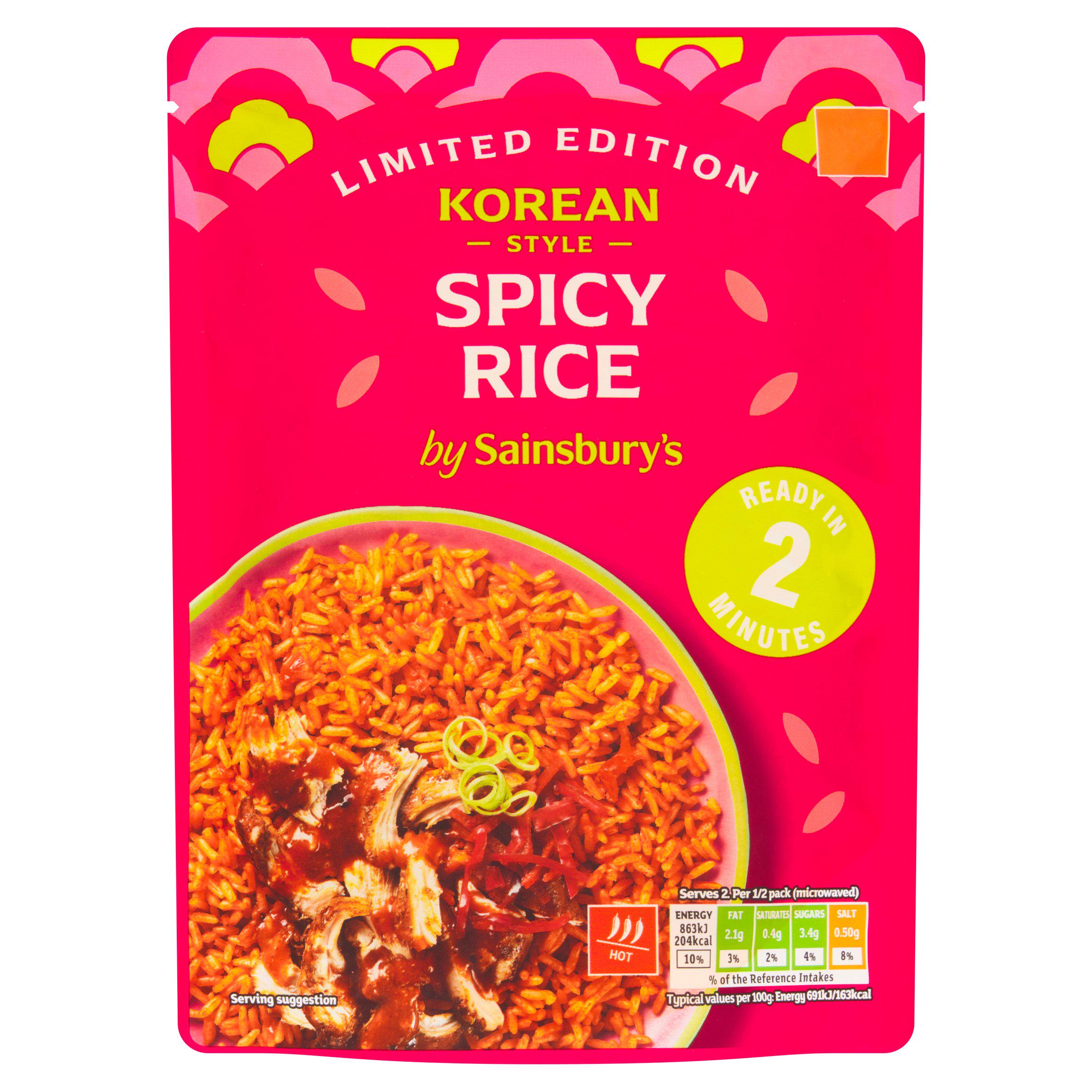 Sainsbury's Korean Style Spicy Rice, Limited Edition 250g