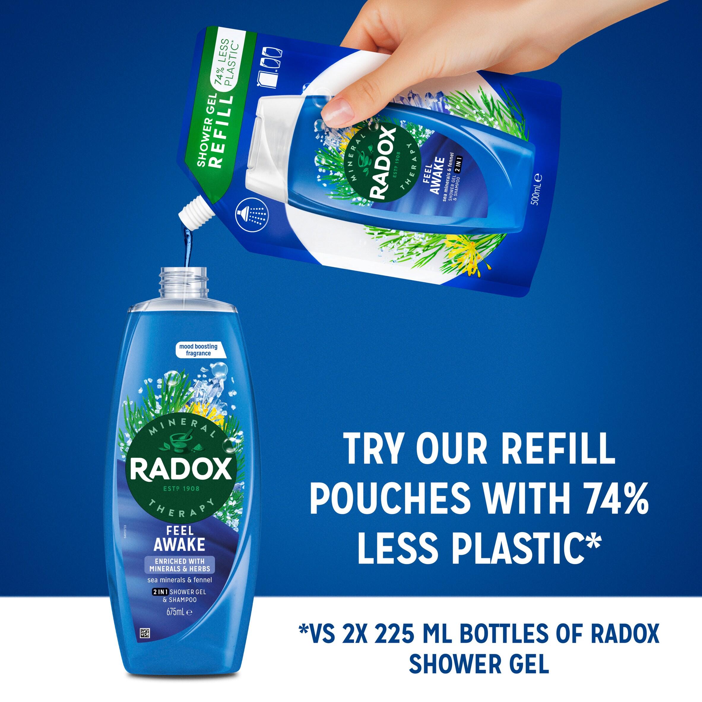 Radox Mineral Therapy 2in1 Body Wash & Shampoo Feel Awake 675ml thumbnail 6