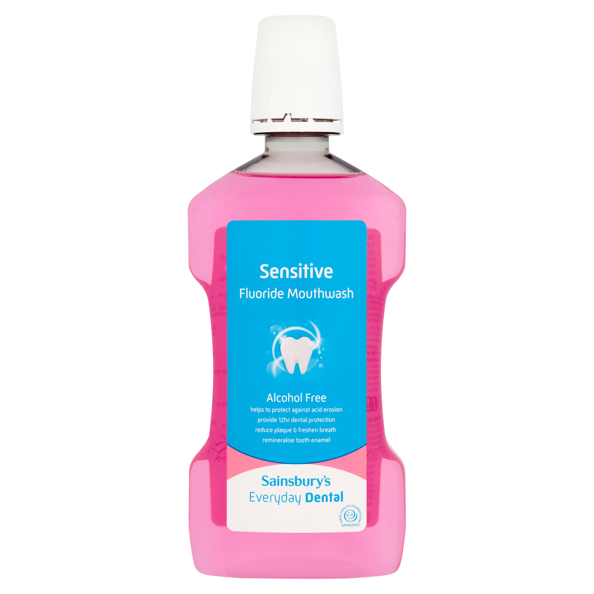 Sainsbury's Sensitive Mouthwash 600ml