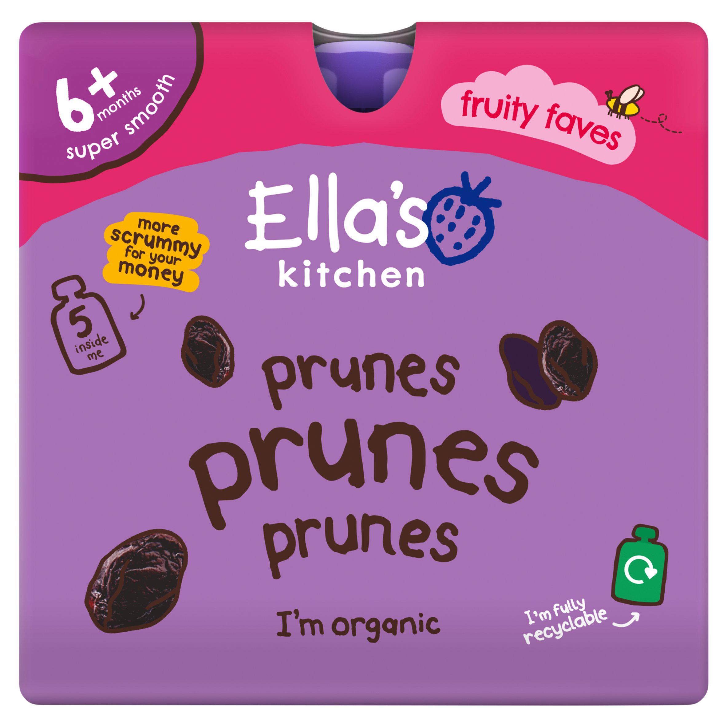 Ella's Kitchen Organic Prunes Pouch Multipack 4m+
