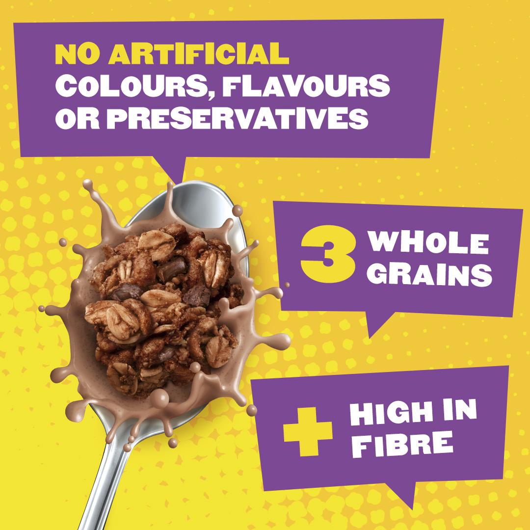 Jordans Popped Oat Crunch Chocolate Breakfast Cereal 425g thumbnail 2