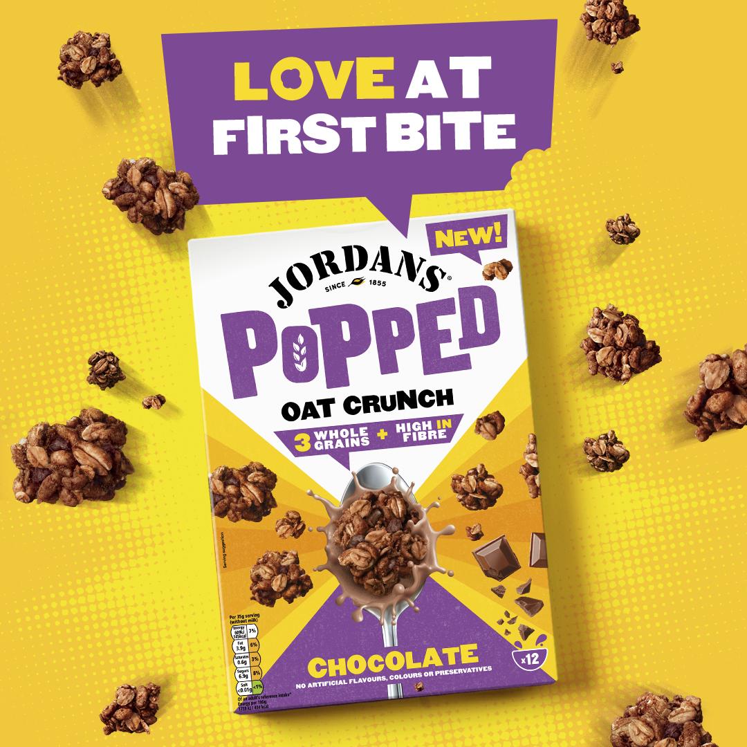 Jordans Popped Oat Crunch Chocolate Breakfast Cereal 425g thumbnail 3
