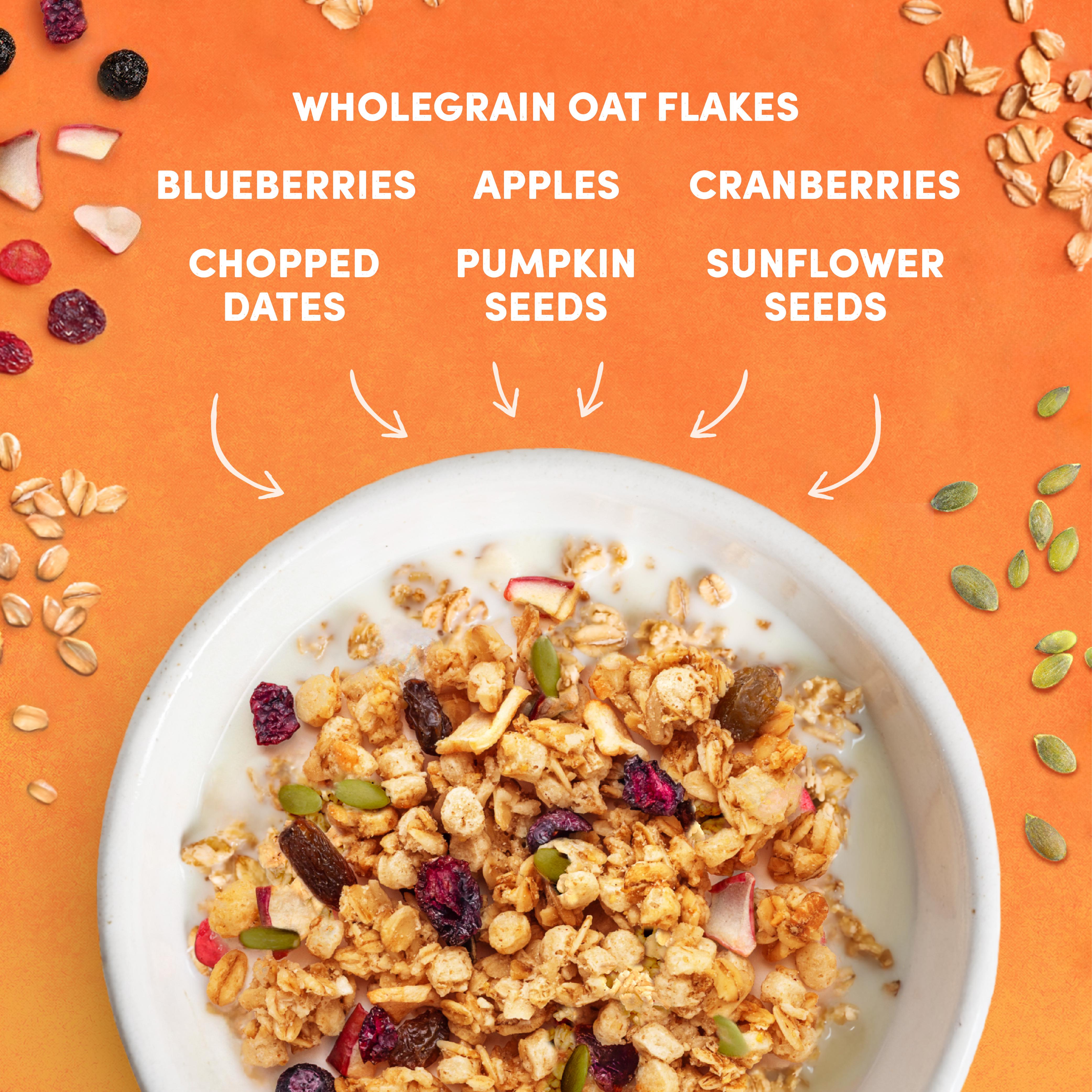 Jordans No Added Sugar Apple & Berry Granola Breakfast Cereal 425g thumbnail 3