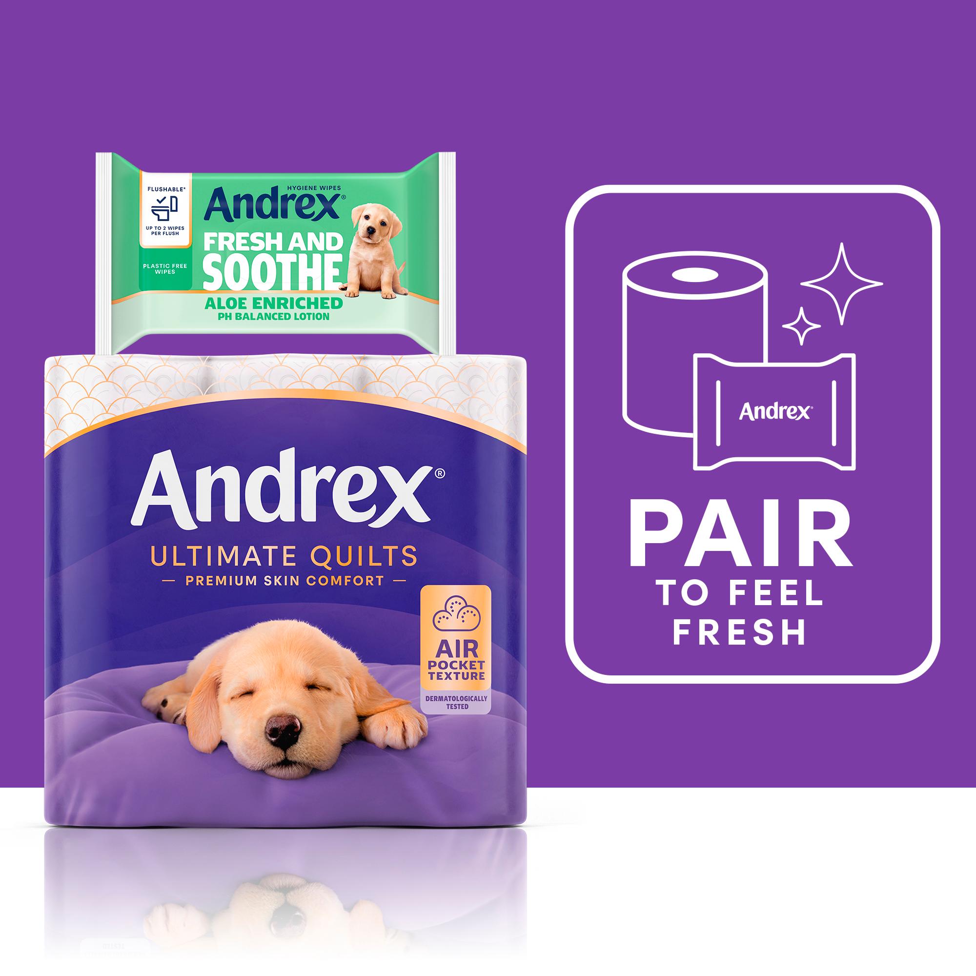 Andrex Ultimate Quilts Toilet Tissue Standard Rolls x16 thumbnail 3