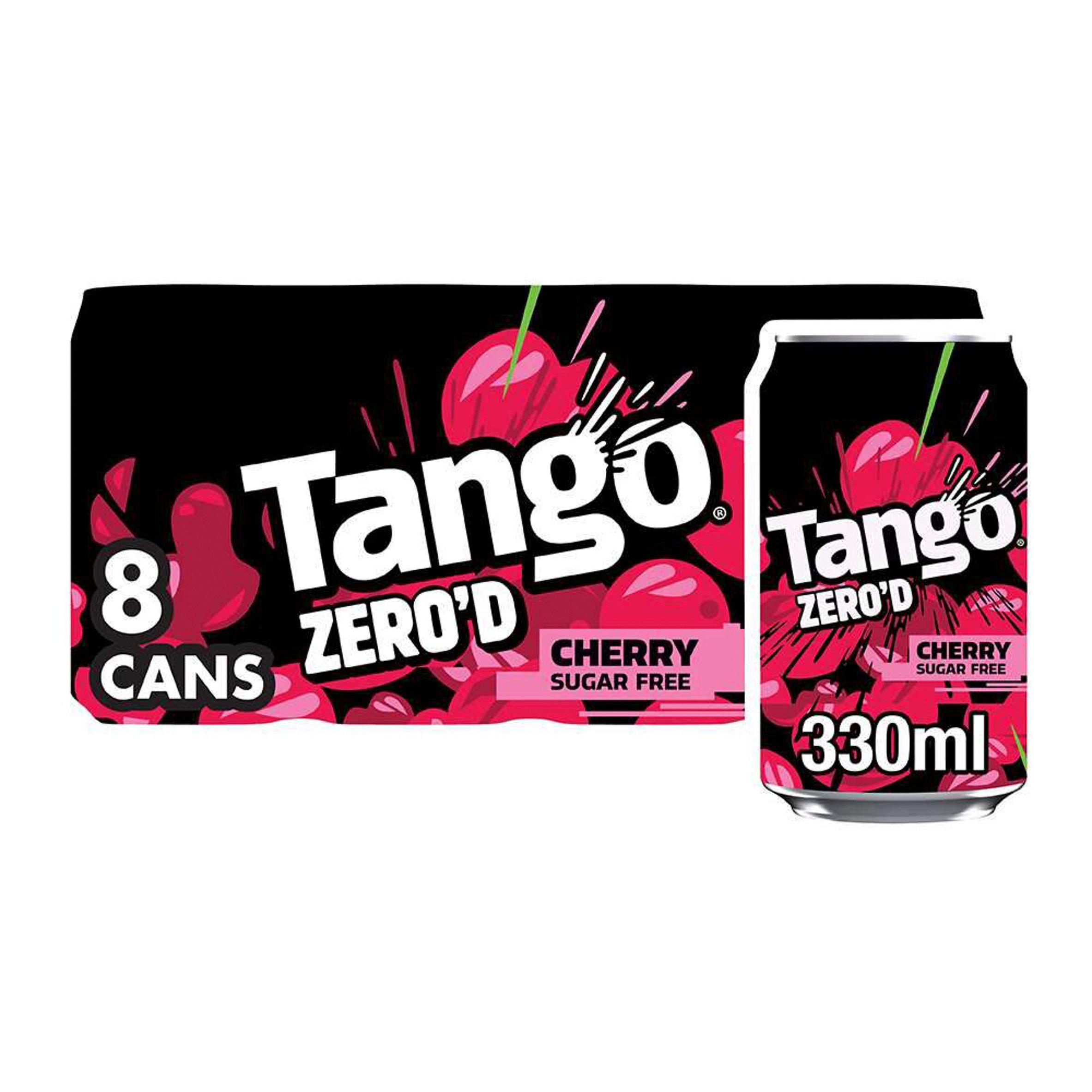 Tango Cherry Sugar Free Cans 8x330ml