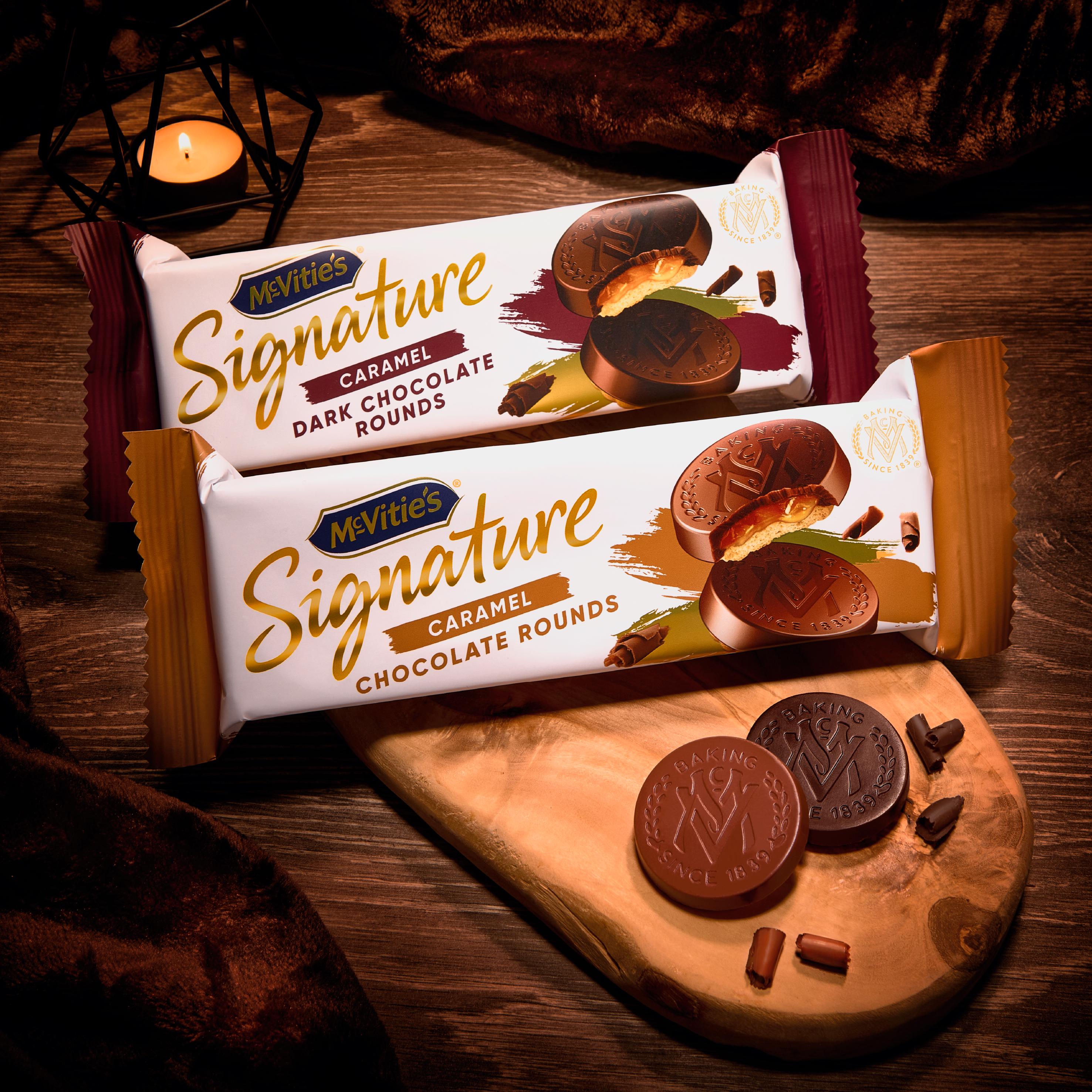 McVitie's Signature Caramel Chocolate Rounds Biscuits 109g thumbnail 4