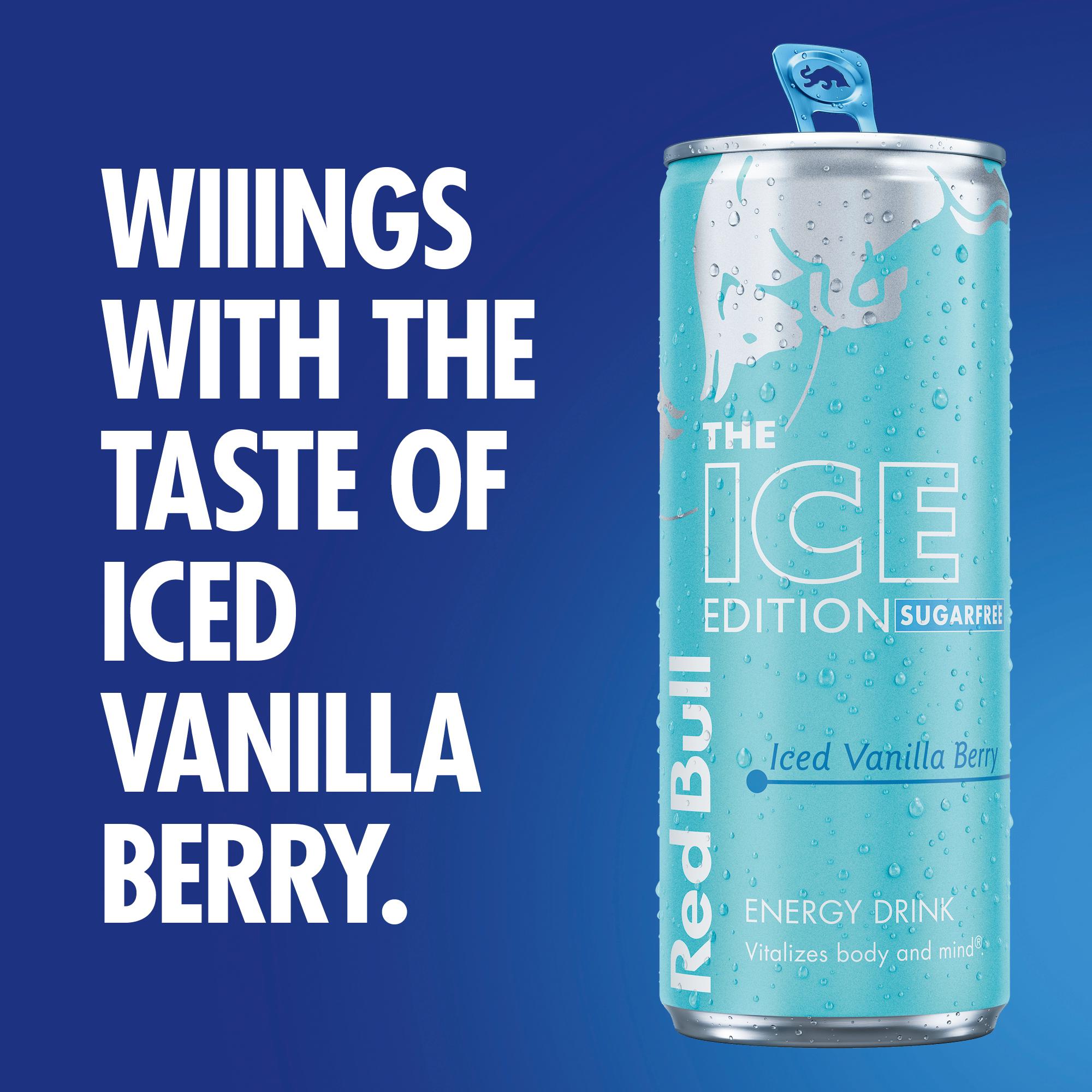 Red Bull Energy Drink Sugar Free Iced Vanilla Berry, Ice Edition 4 x 250ml thumbnail 2