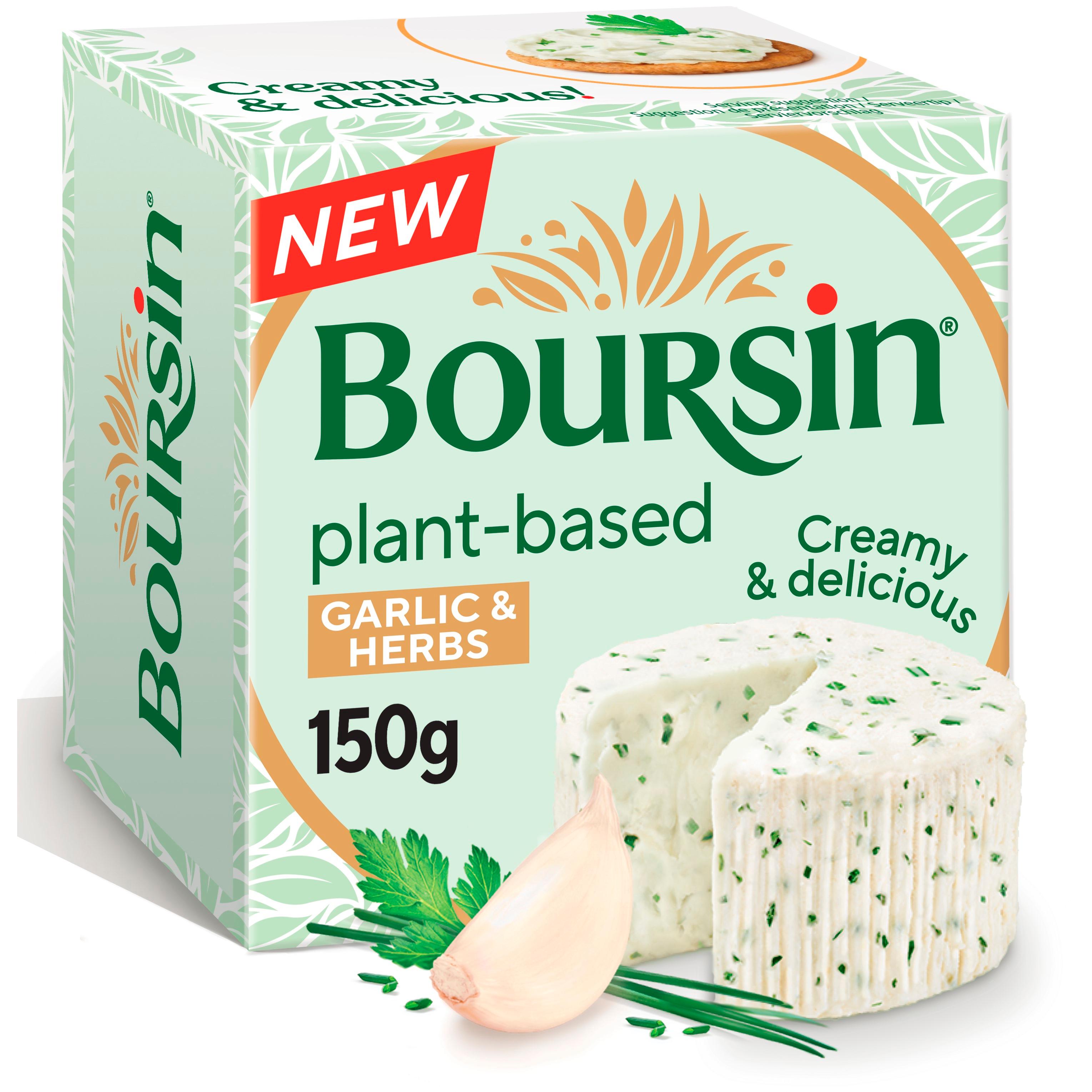 Boursin 150g Garlic & Herbs Vegan Alternative to Cheese thumbnail 3