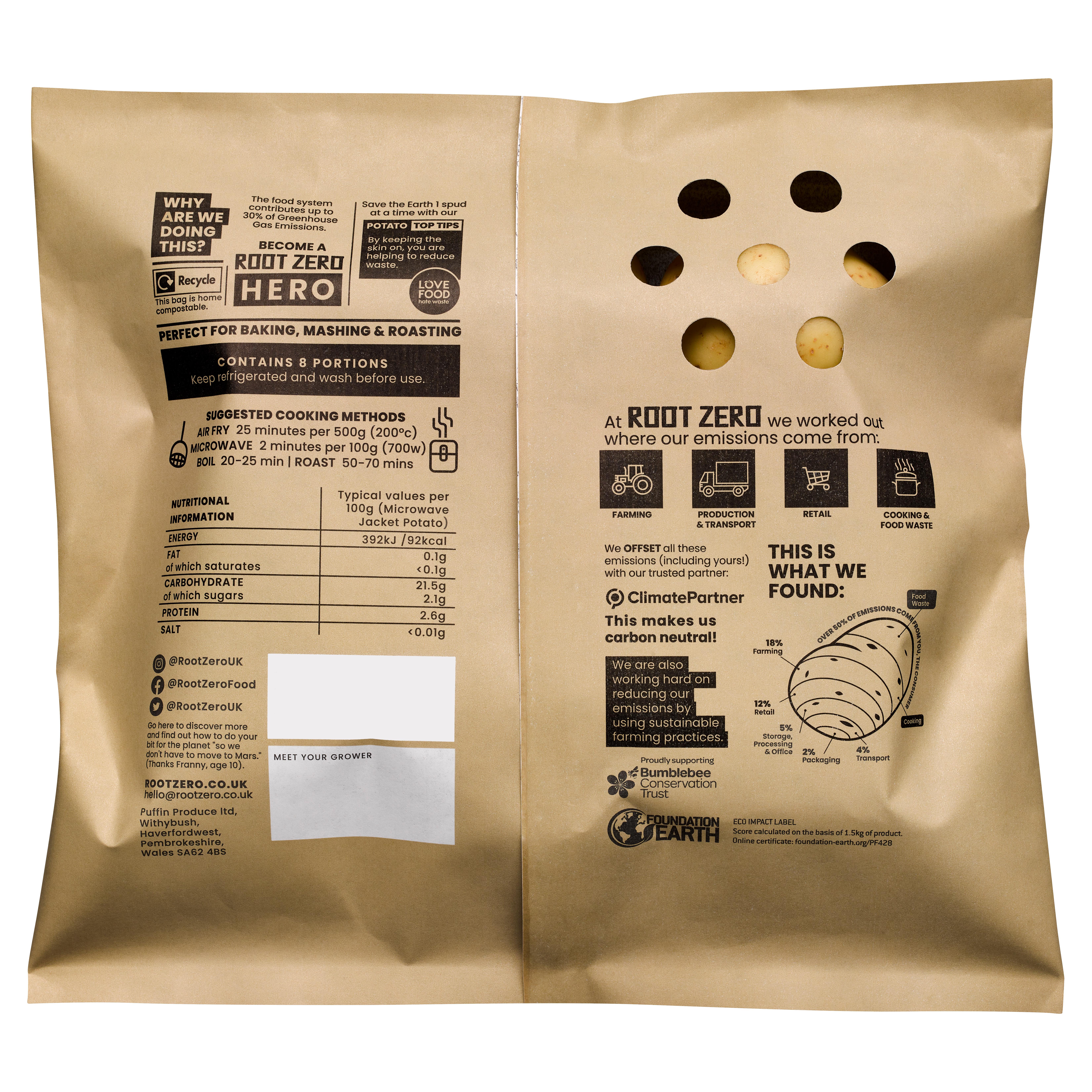 Root Zero Sustainable Potatoes 1.5kg thumbnail 2