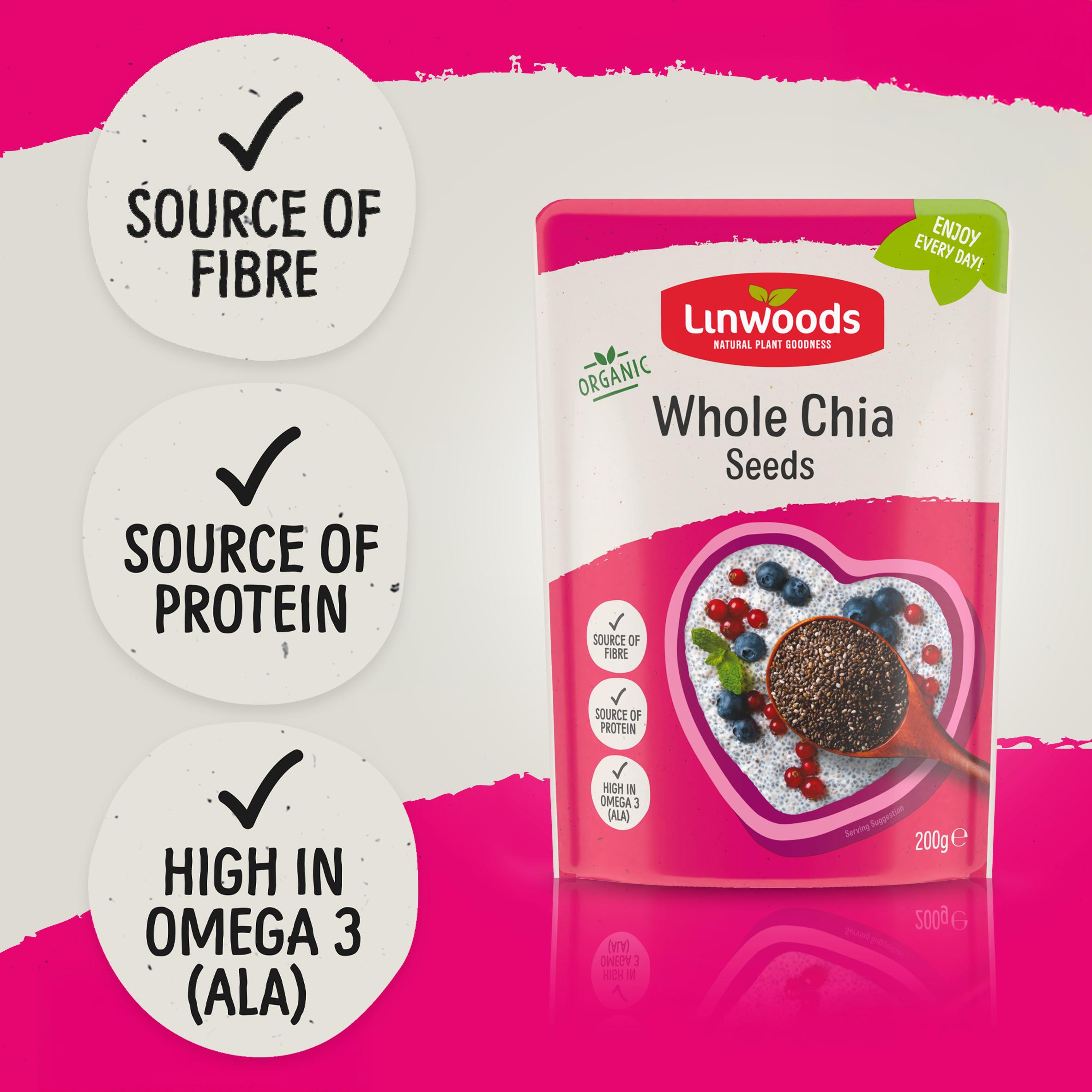 Linwoods Organic Whole Chia Seeds 200g thumbnail 4
