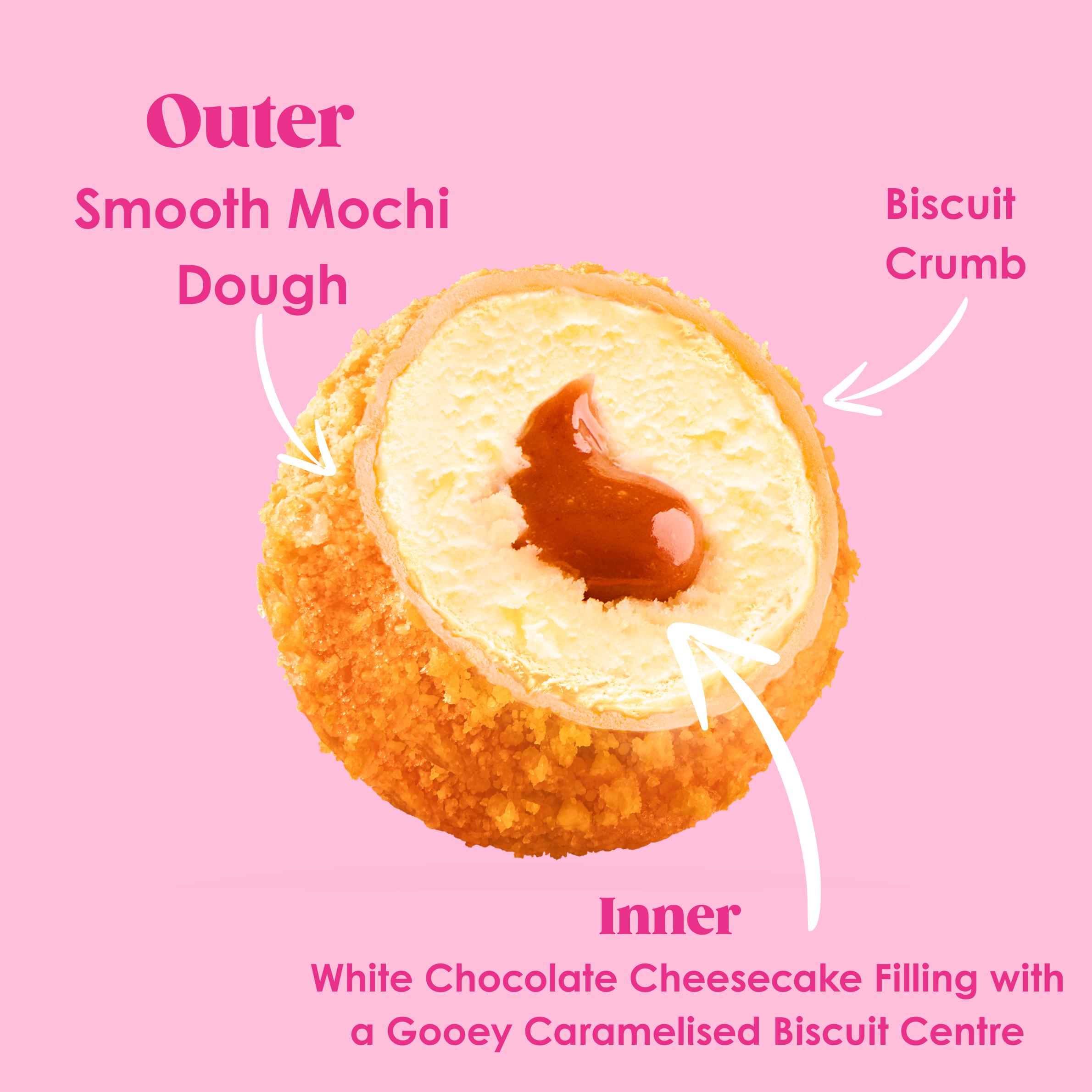 Little Moons Caramelised Biscuit & White Chocolate Cheesecakes 4x30g thumbnail 4