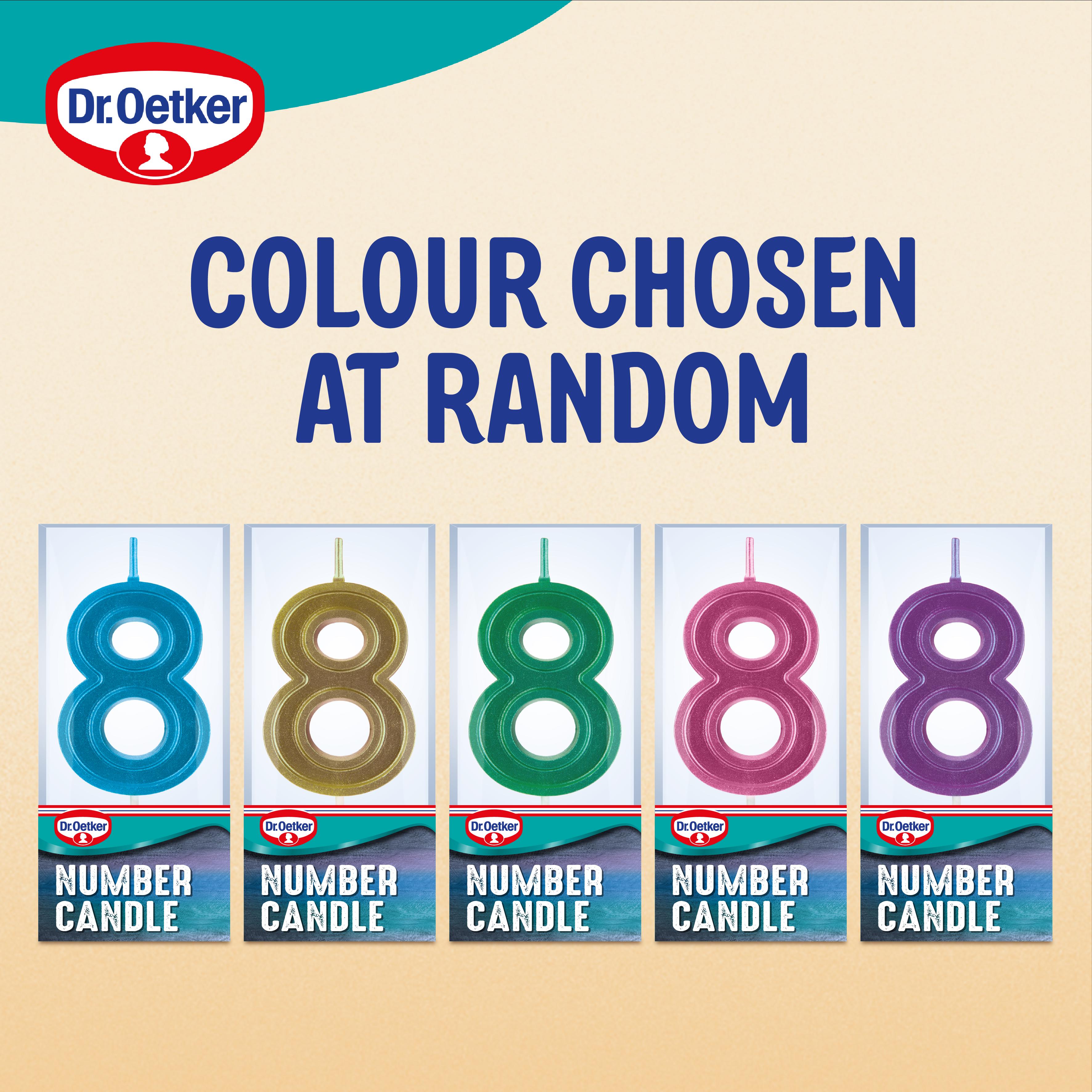Dr. Oetker Number 8 Candle thumbnail 2