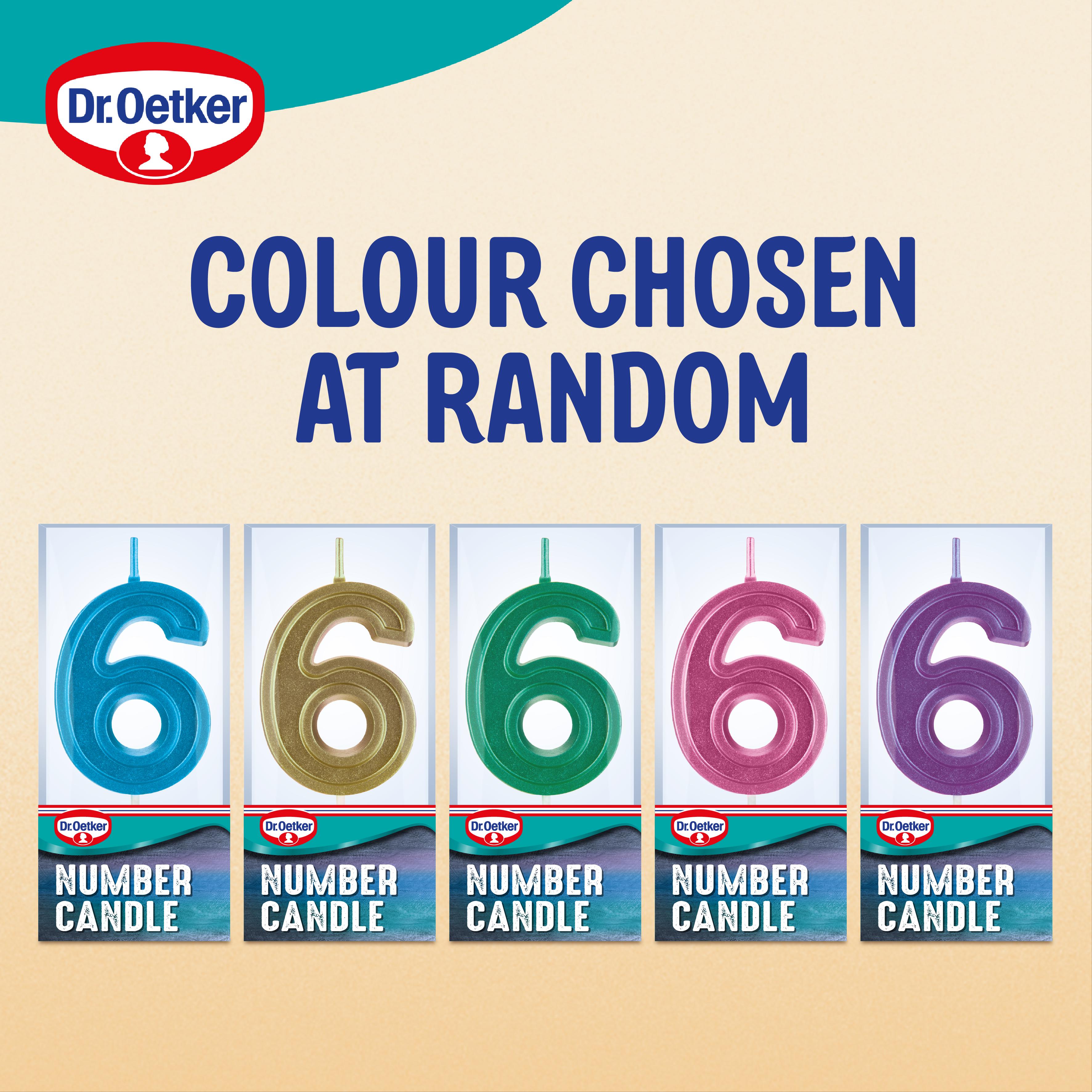 Dr. Oetker Number 6 Candle thumbnail 2