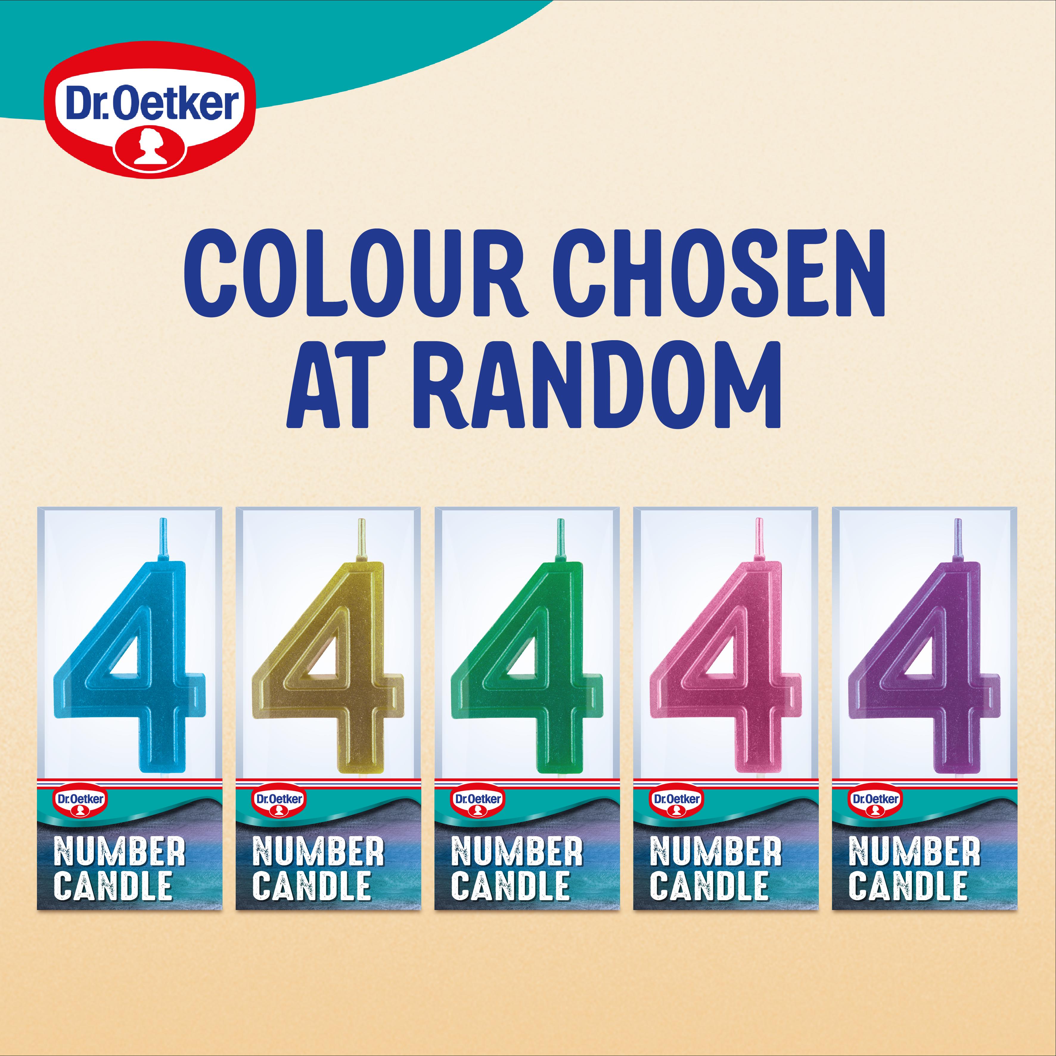 Dr. Oetker Number 4 Candle thumbnail 2