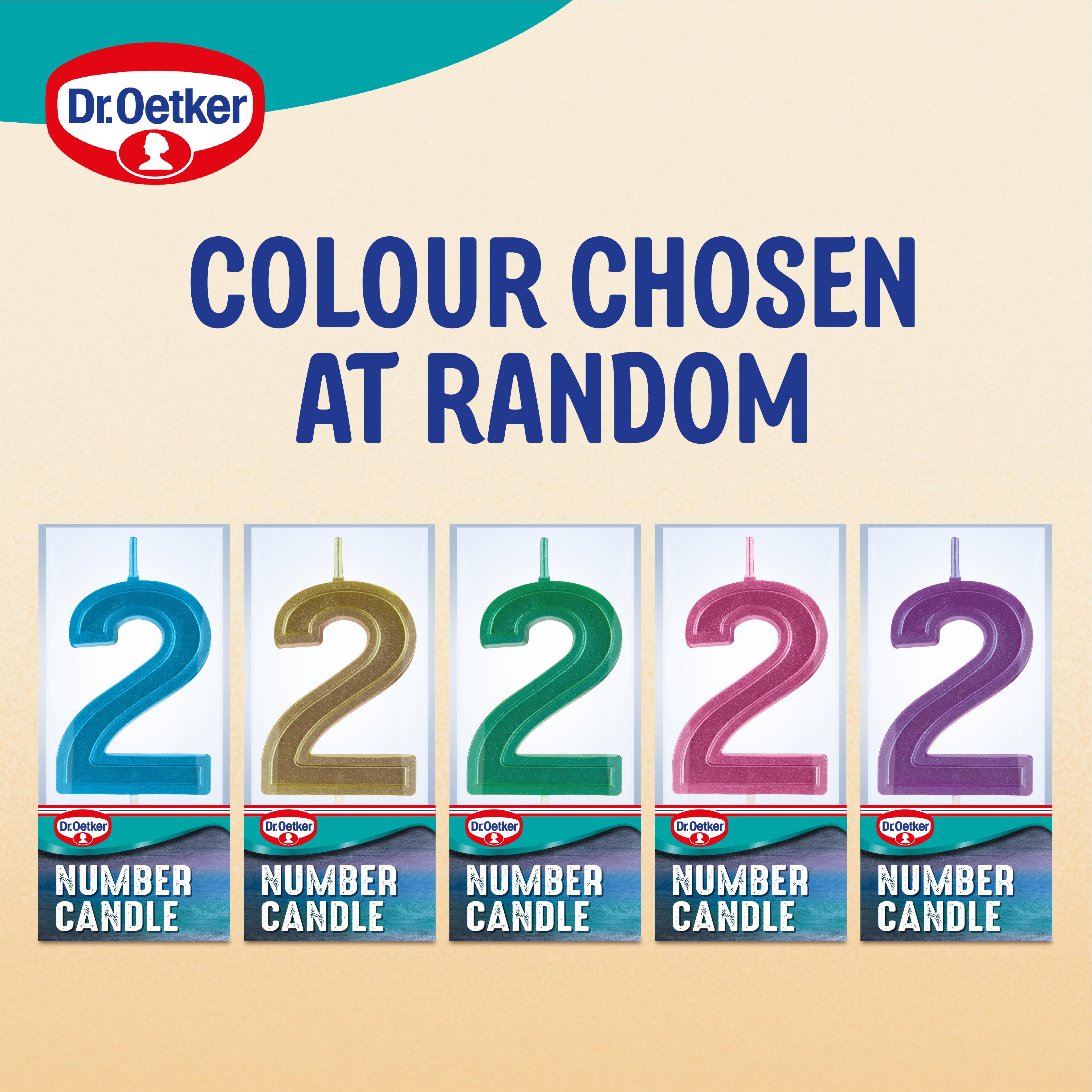 Dr. Oetker Number 2 Candle thumbnail 2