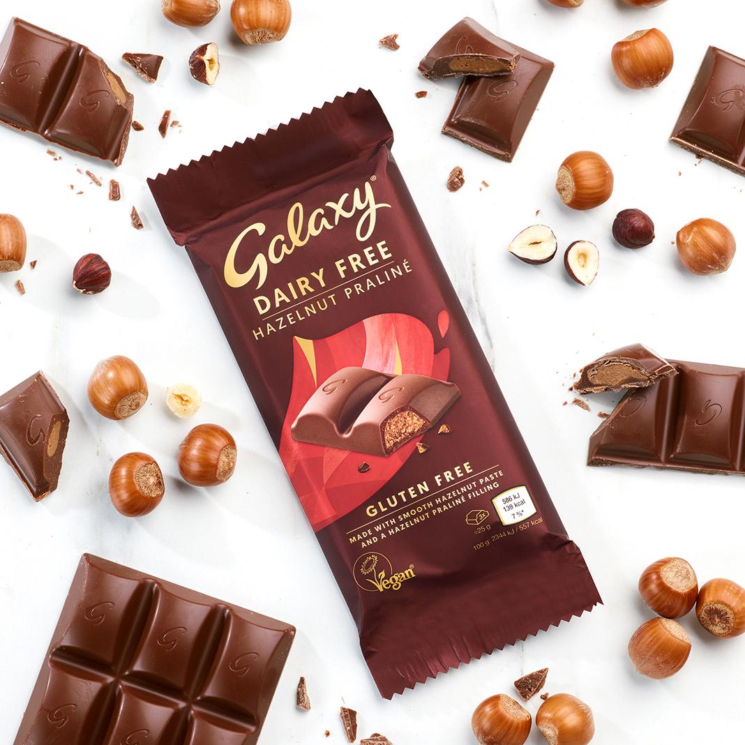 Galaxy Dairy Free Chocolate Praline 100g thumbnail 4