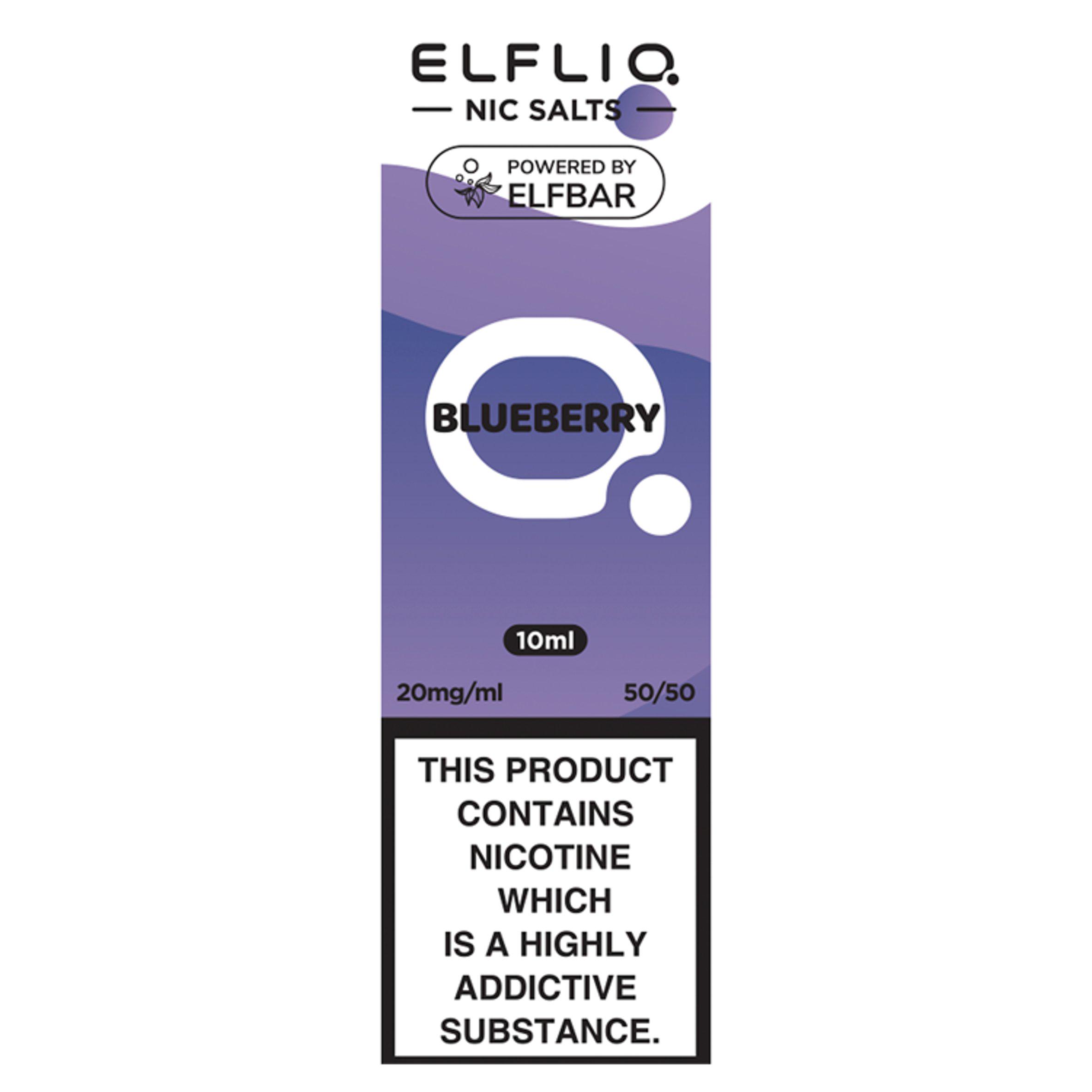Elfliq Vape Liquid Refill Salts Blueberry 20mg