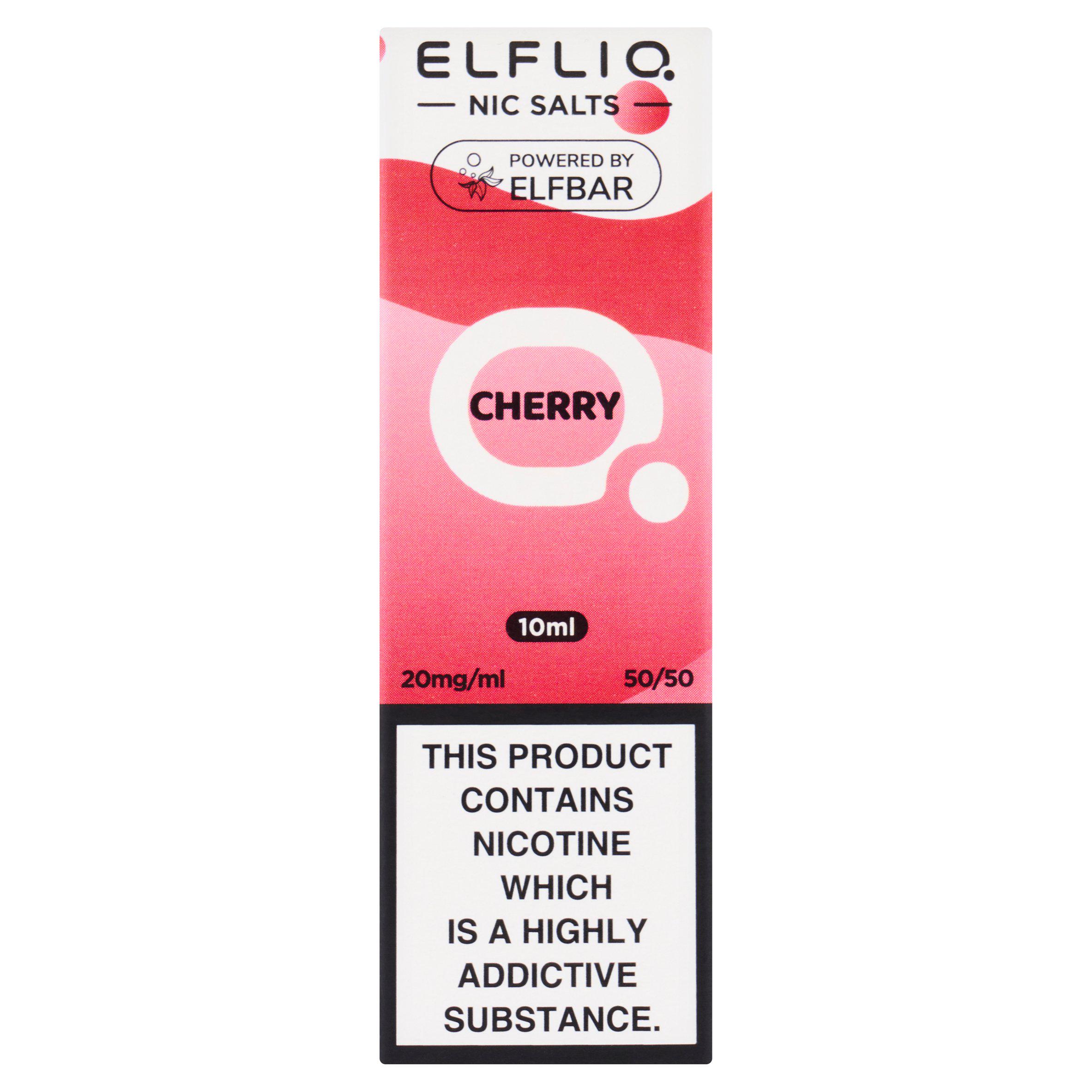 Elfliq Vape Liquid Refill Salts Cherry 20mg