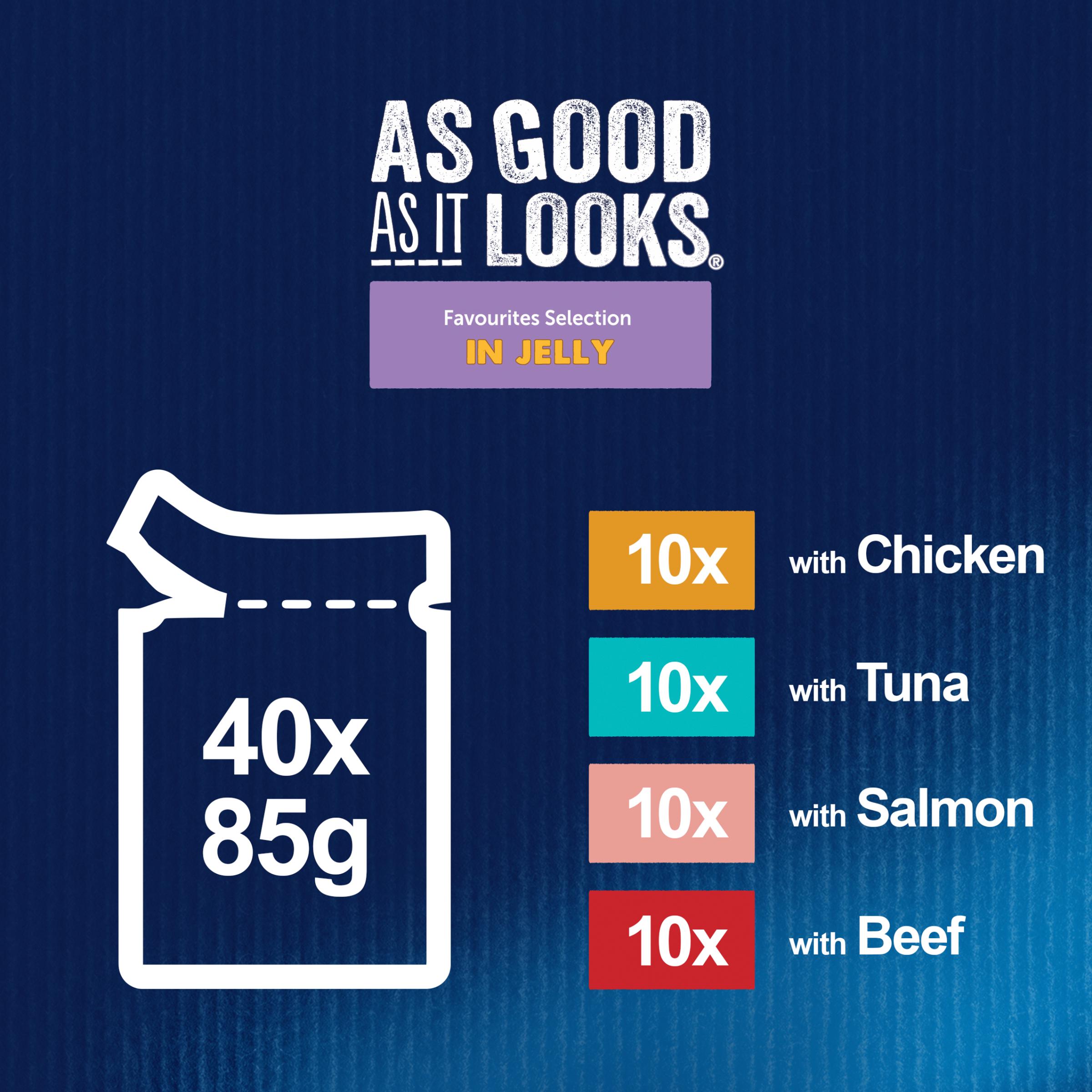 Felix As Good As it Looks Favourites Selection Wet Cat Food 40 x 85g thumbnail 4