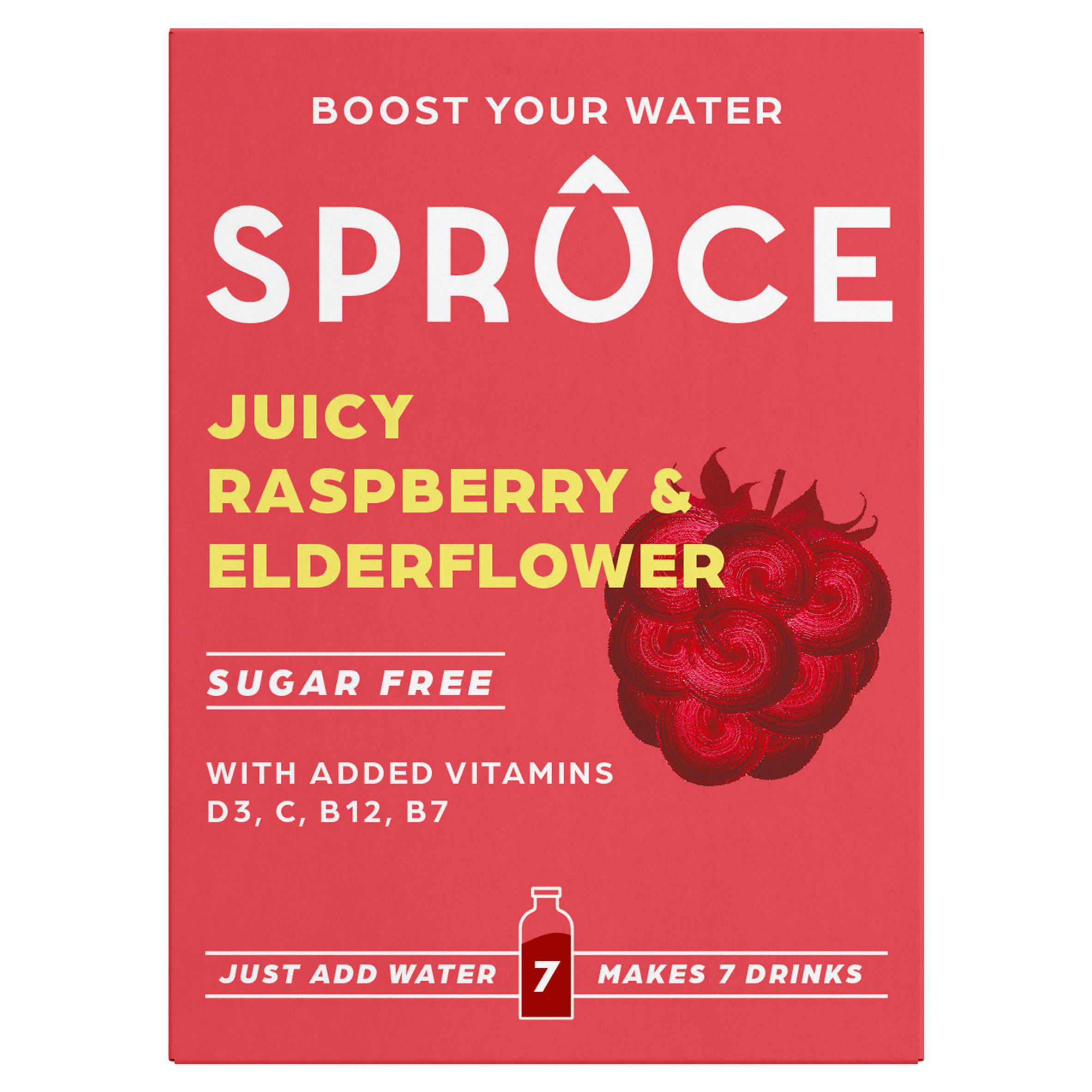 Spruce Raspberry & Elderflower Hydration 12g