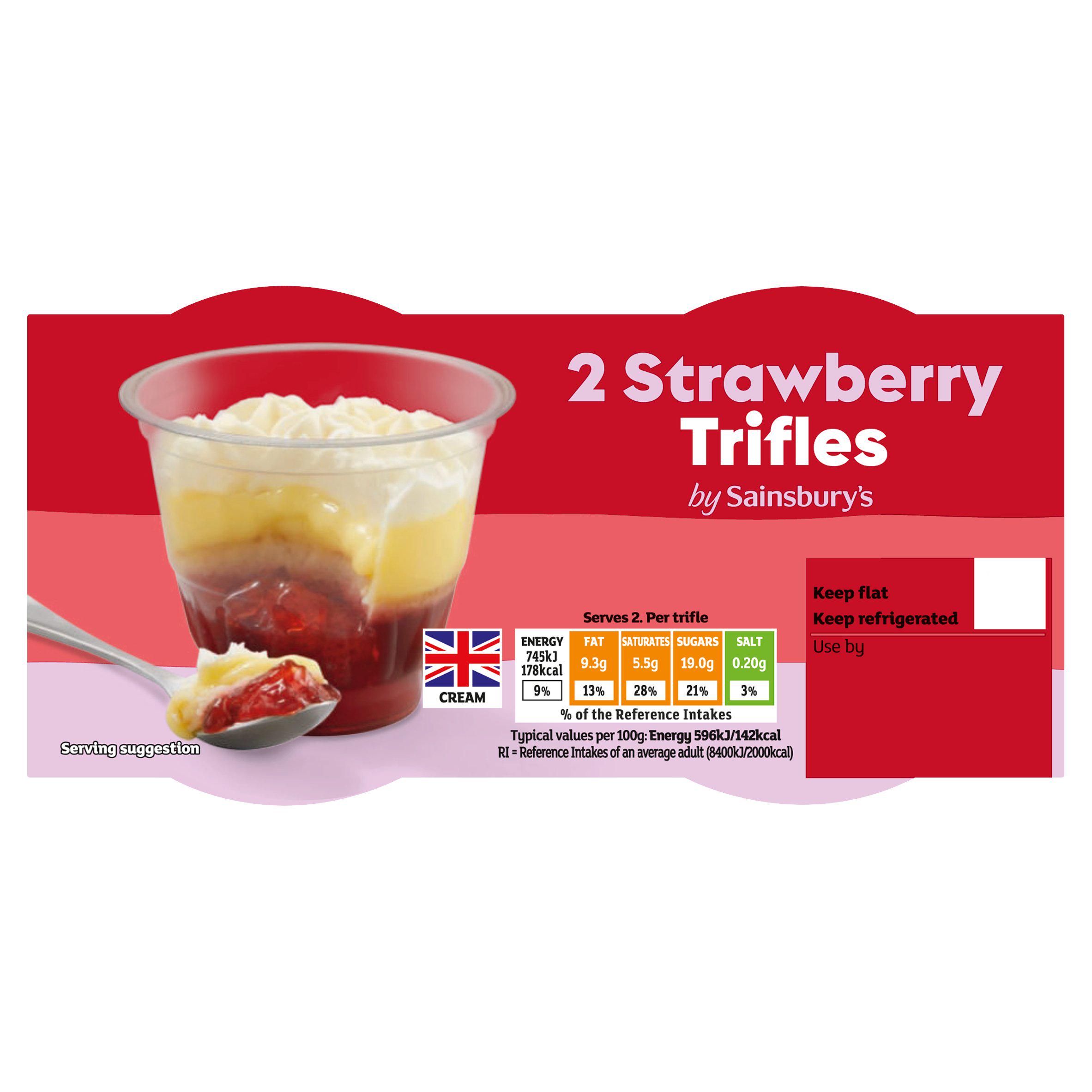 Sainsbury's Strawberry Trifles 2 x 125g