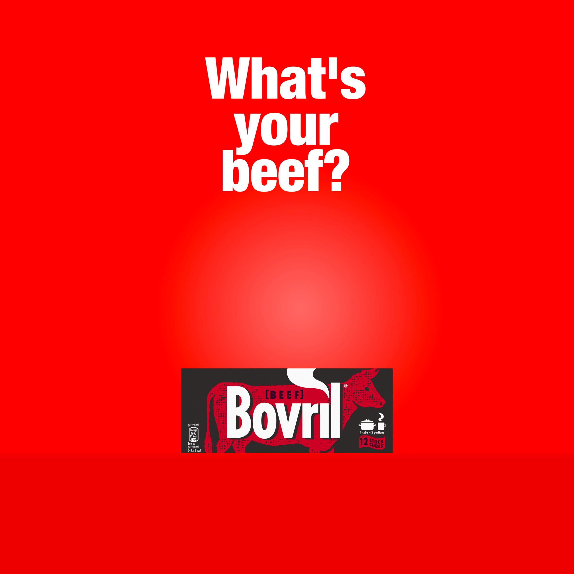 Bovril Stock Cubes Beef 12 x 10 g thumbnail 2