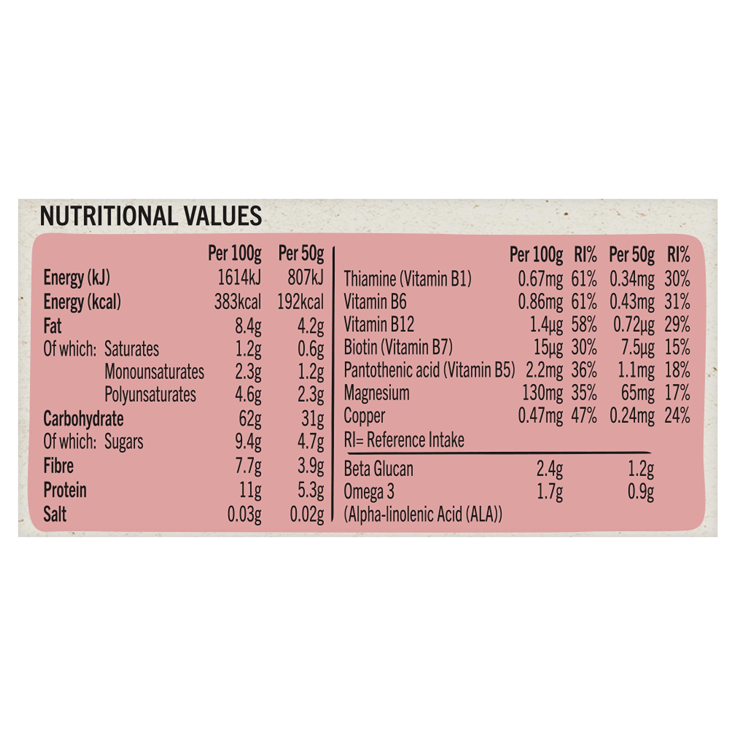 Linwoods Strawberry Flavour Energy Overnight Oats 300g thumbnail 2