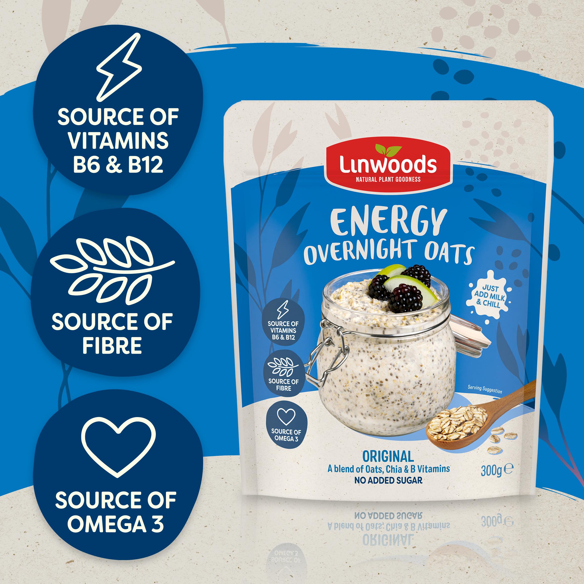 Linwoods Original Energy Overnight Oats 300g thumbnail 4
