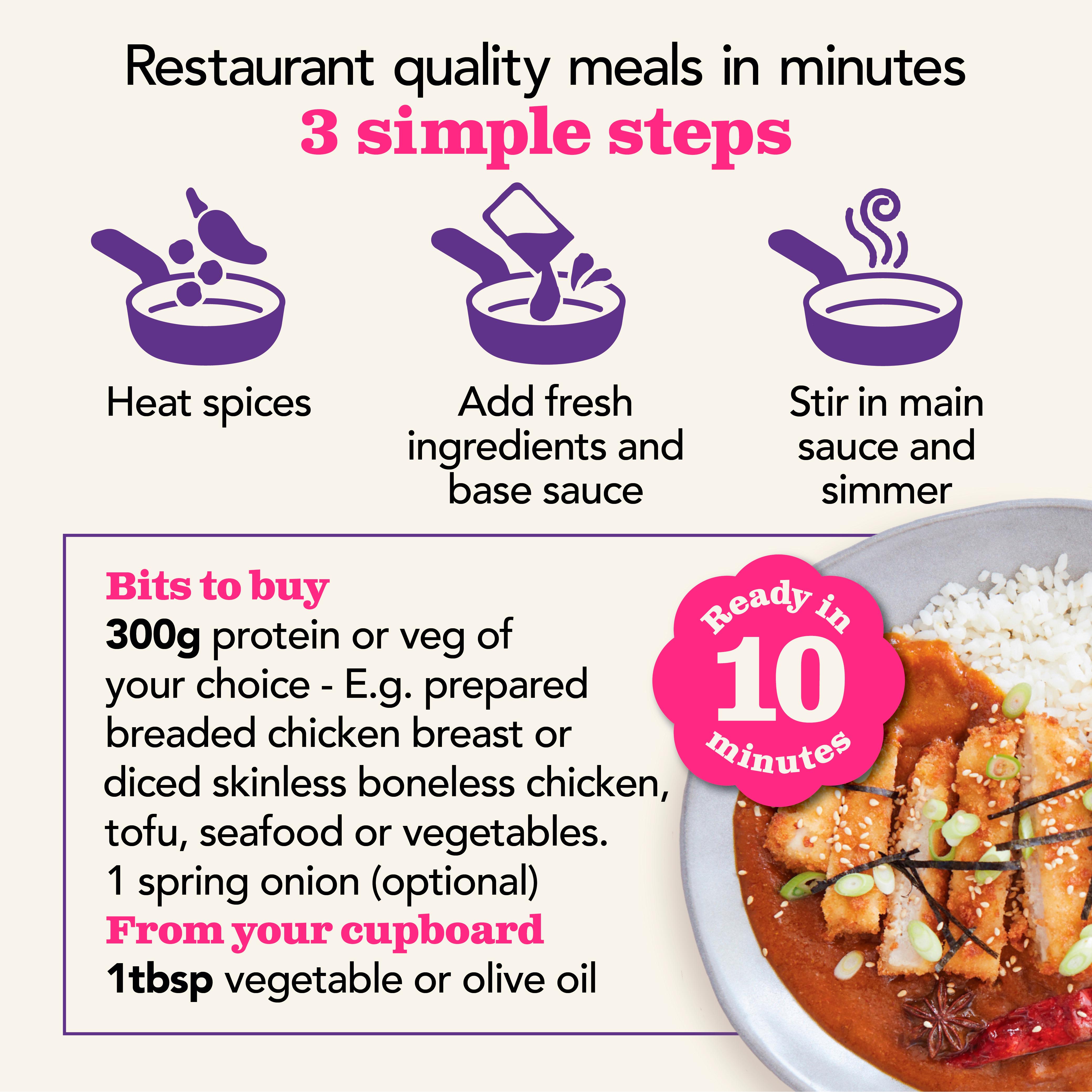 The Spice Tailor Japanese Katsu Curry Sauce Kit 245g thumbnail 2