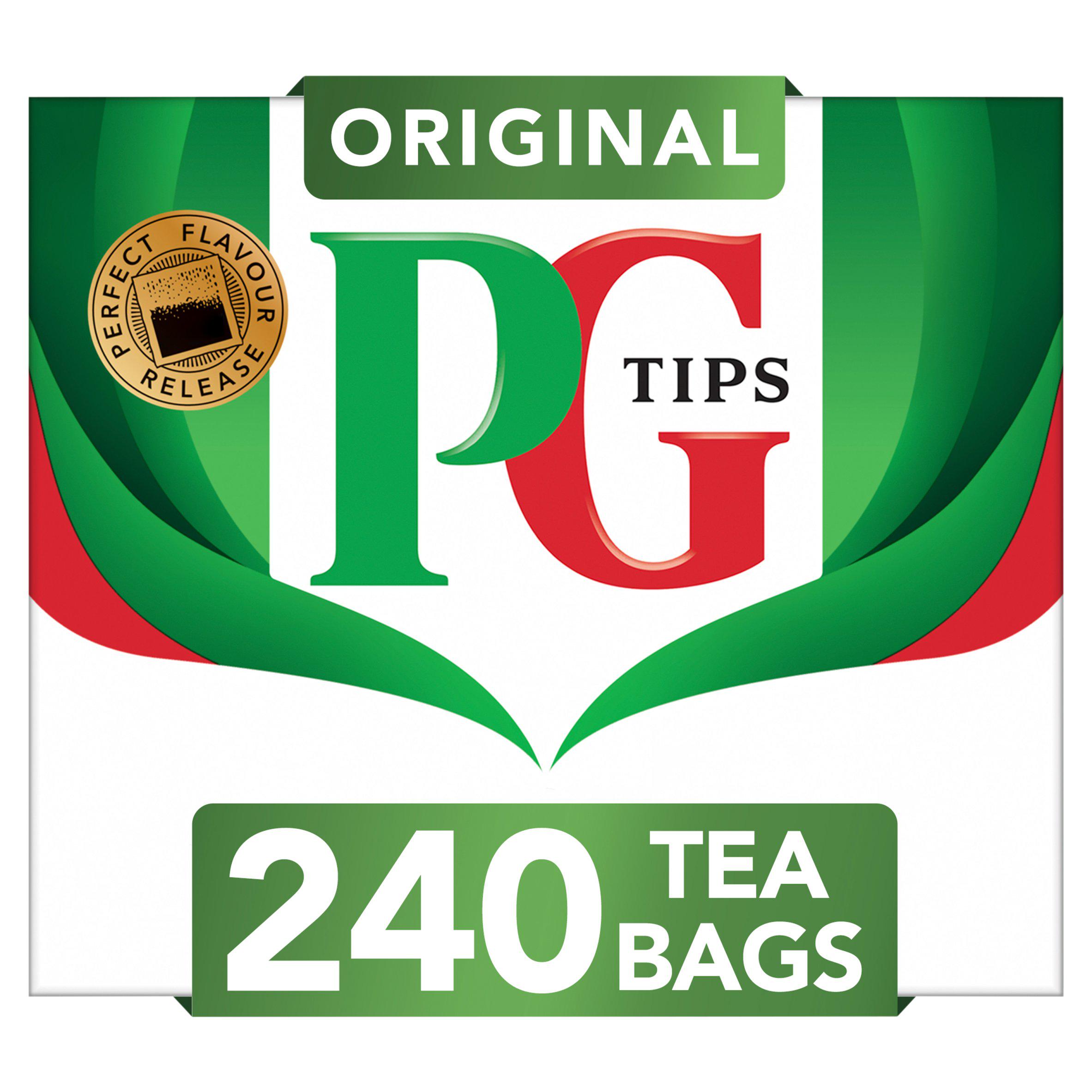 PG Tips 240 Black Tea Plant based biodegradable tea bags