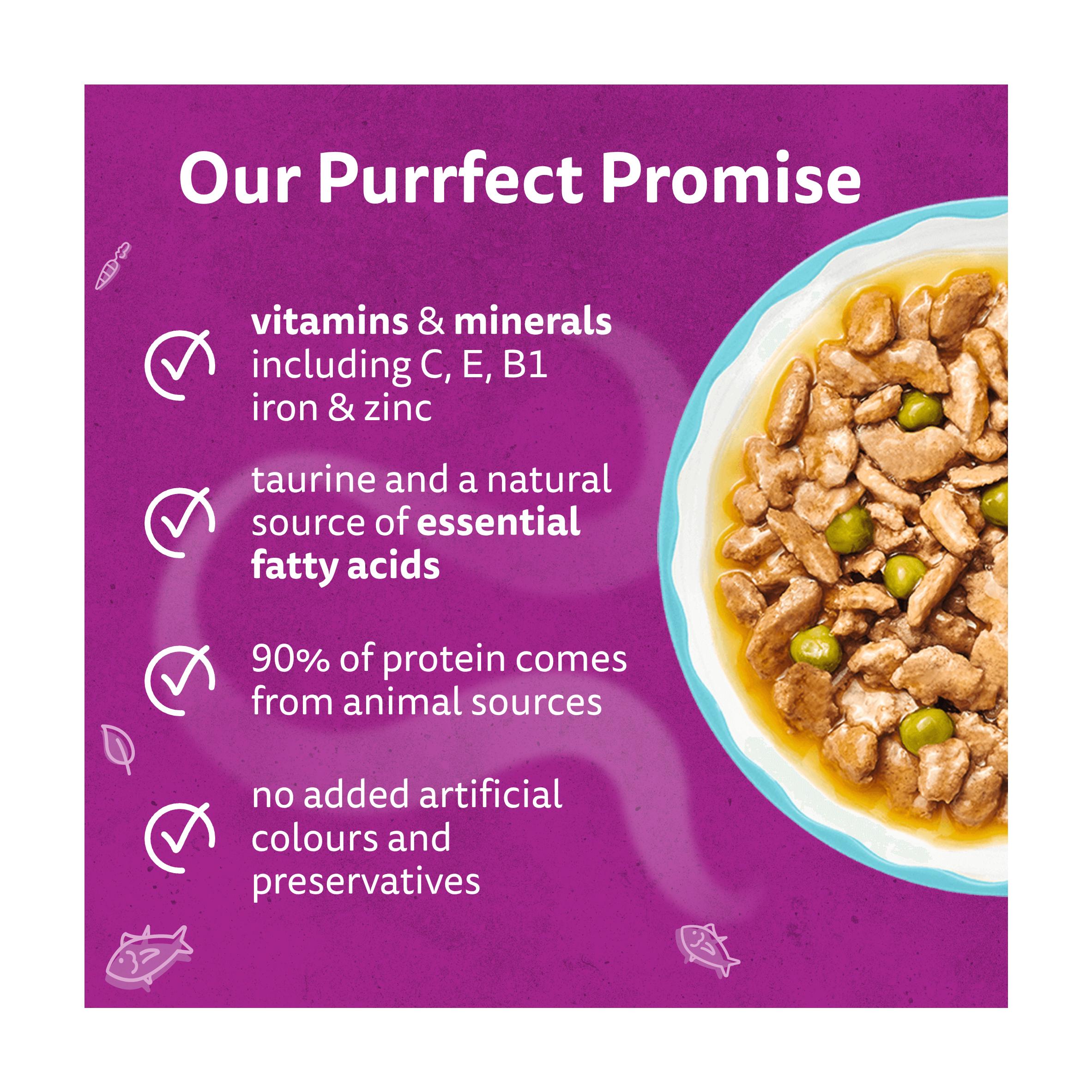 Whiskas 1+ Aromatic Seafood Delight Selection Wet Cat Food Pouches 12 x 85g thumbnail 2