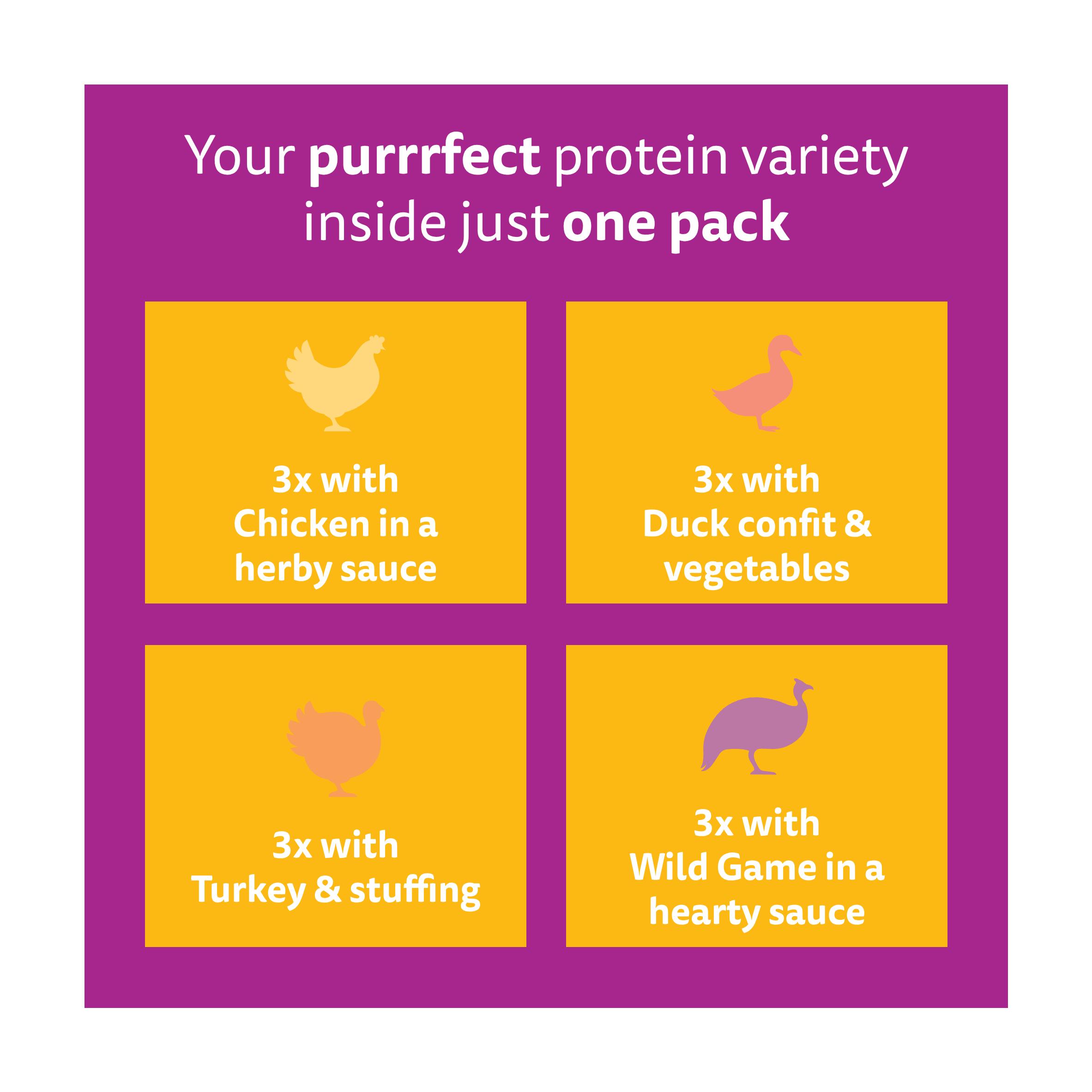 Whiskas 1+ Aromatic Purrfect Poultry Selection Wet Cat Food Pouches 12 x 85g thumbnail 5